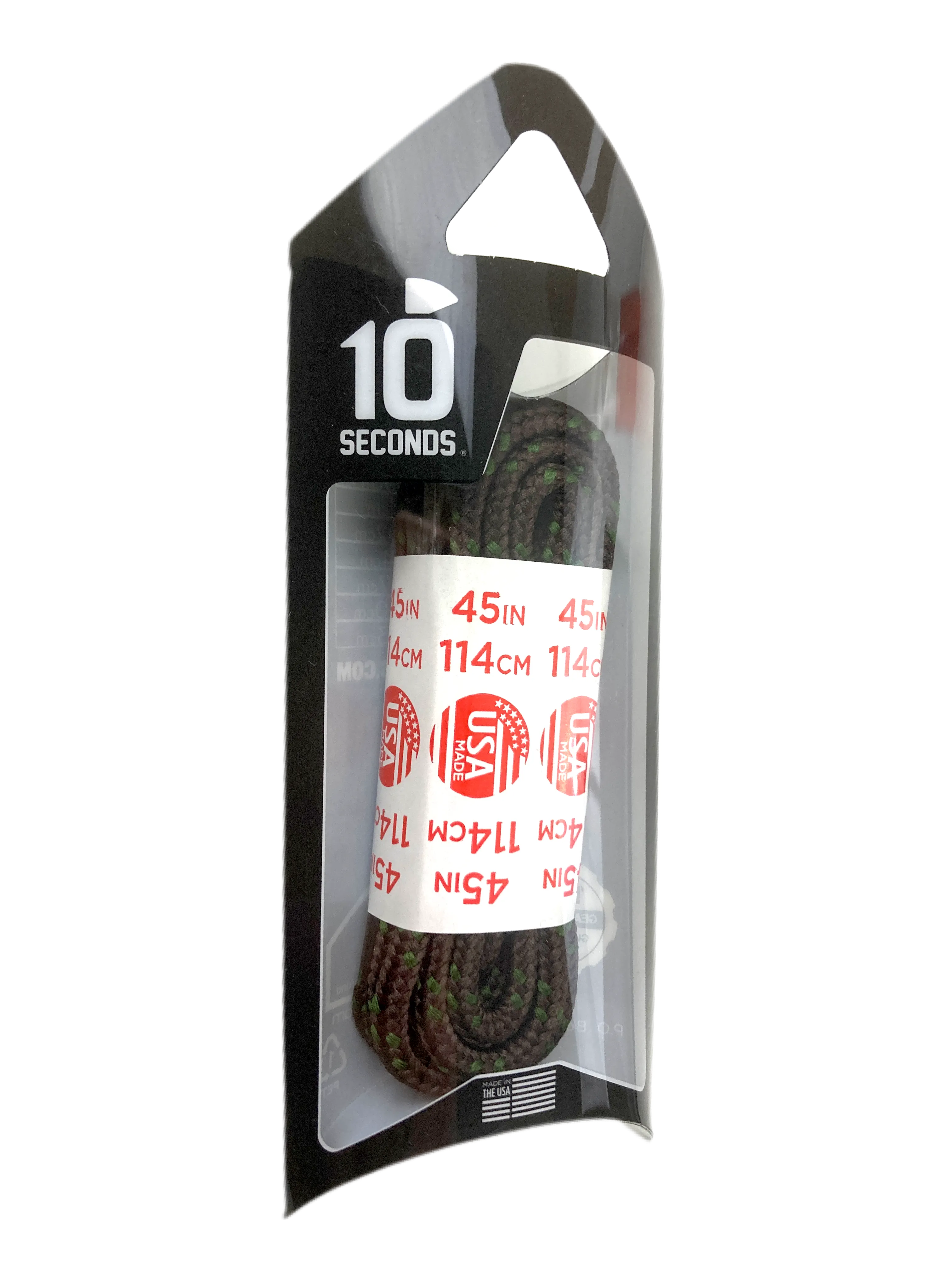 10 Seconds ® Athletic Hiker Laces | Brown/Moss Green