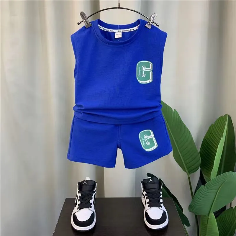 24 Summer New Boys' Vest Set