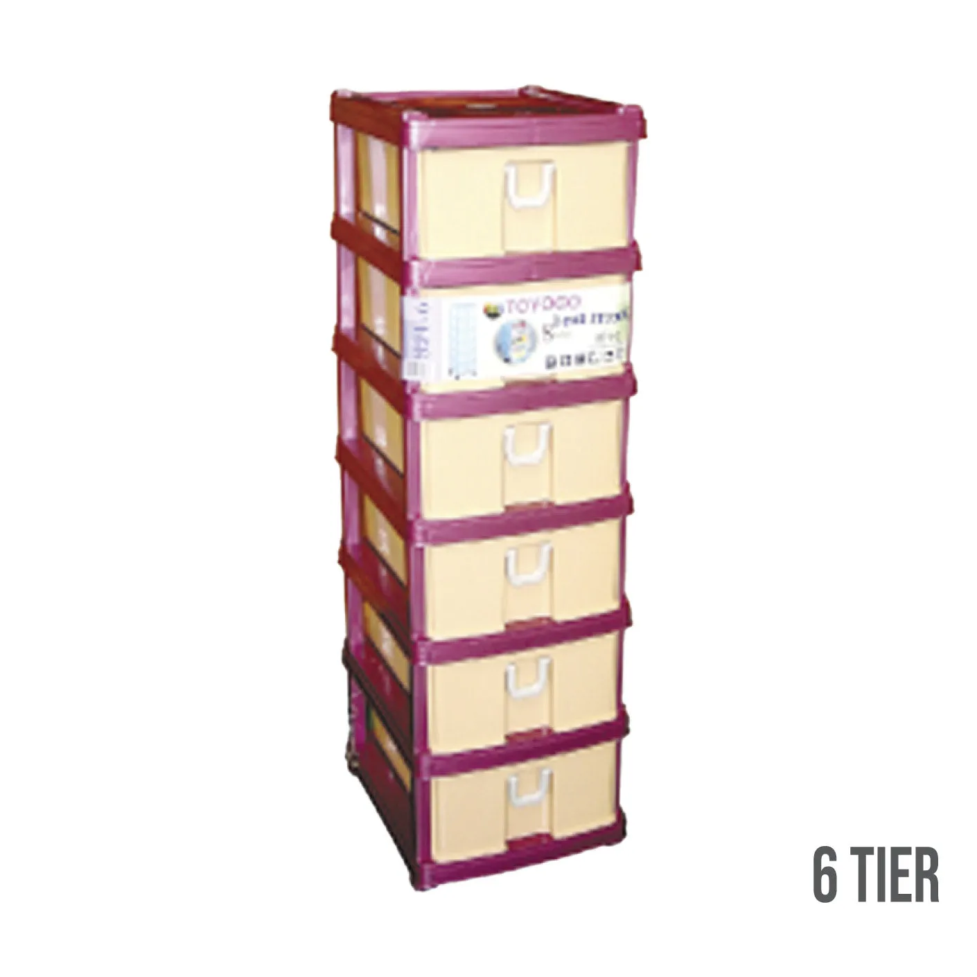 6 TIER TWIN DRAWER RACK (821-6)