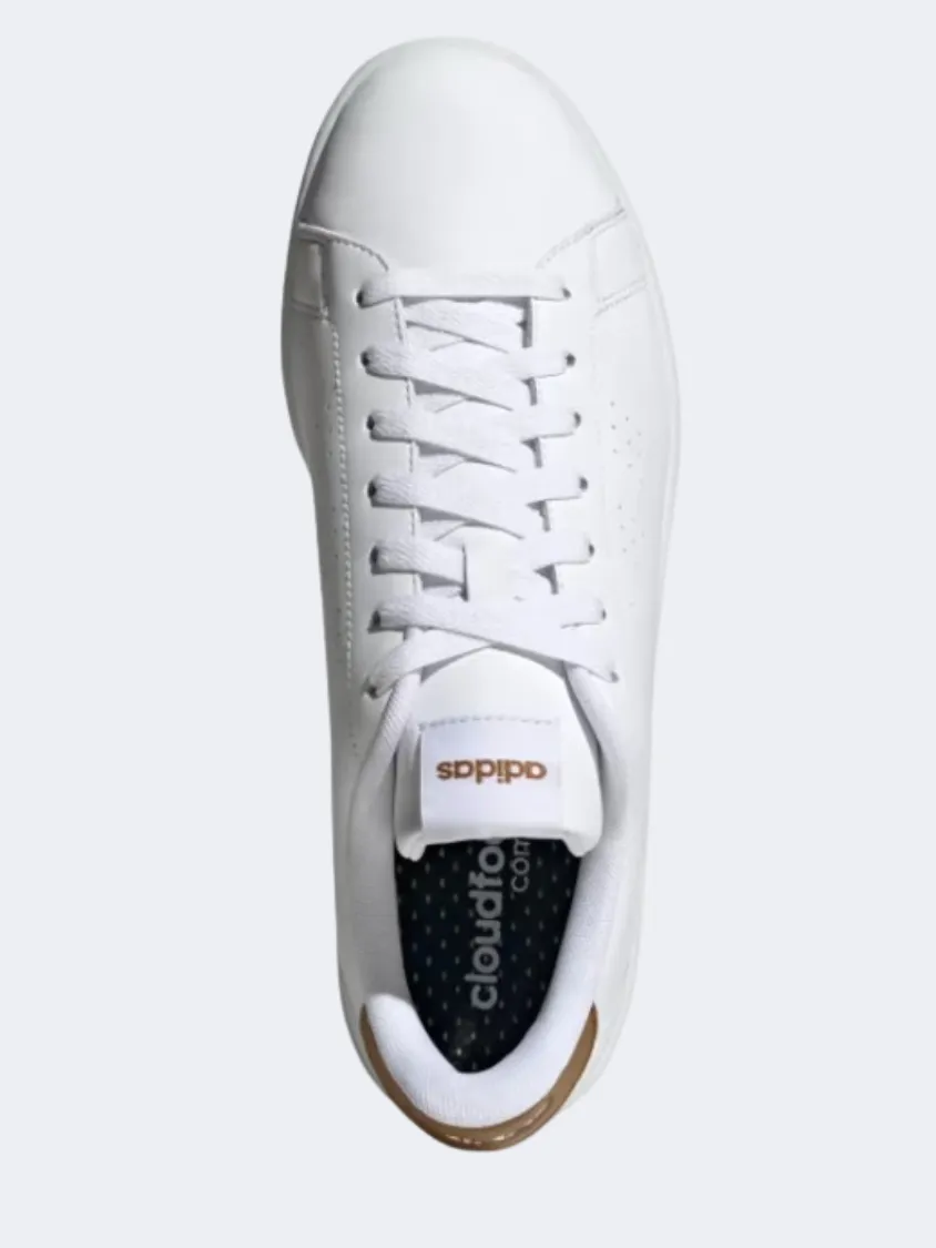 Adidas Advantage Men Sportswear Shoes White/White/Bronze