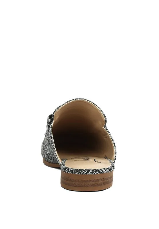 AKUA Horsebit Embellished Mules