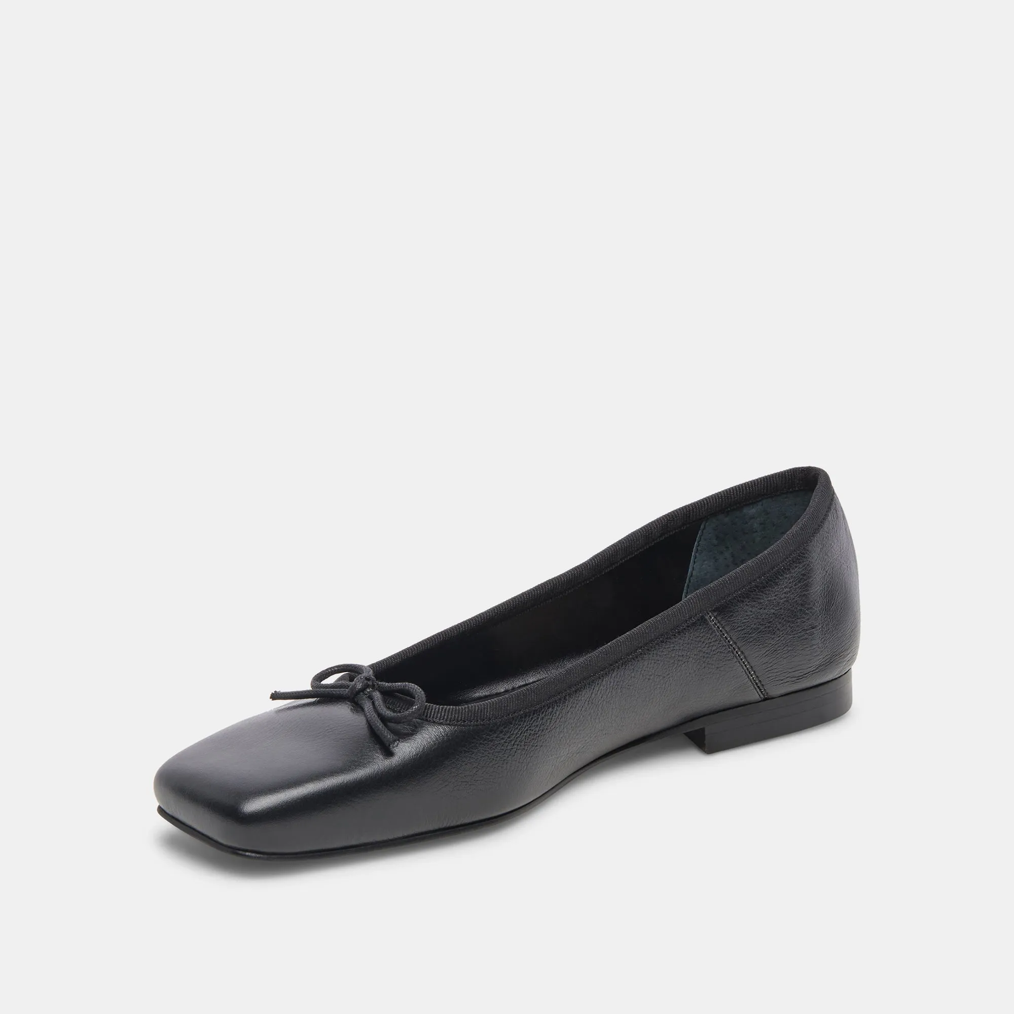 ANISA BALLET FLATS BLACK LEATHER