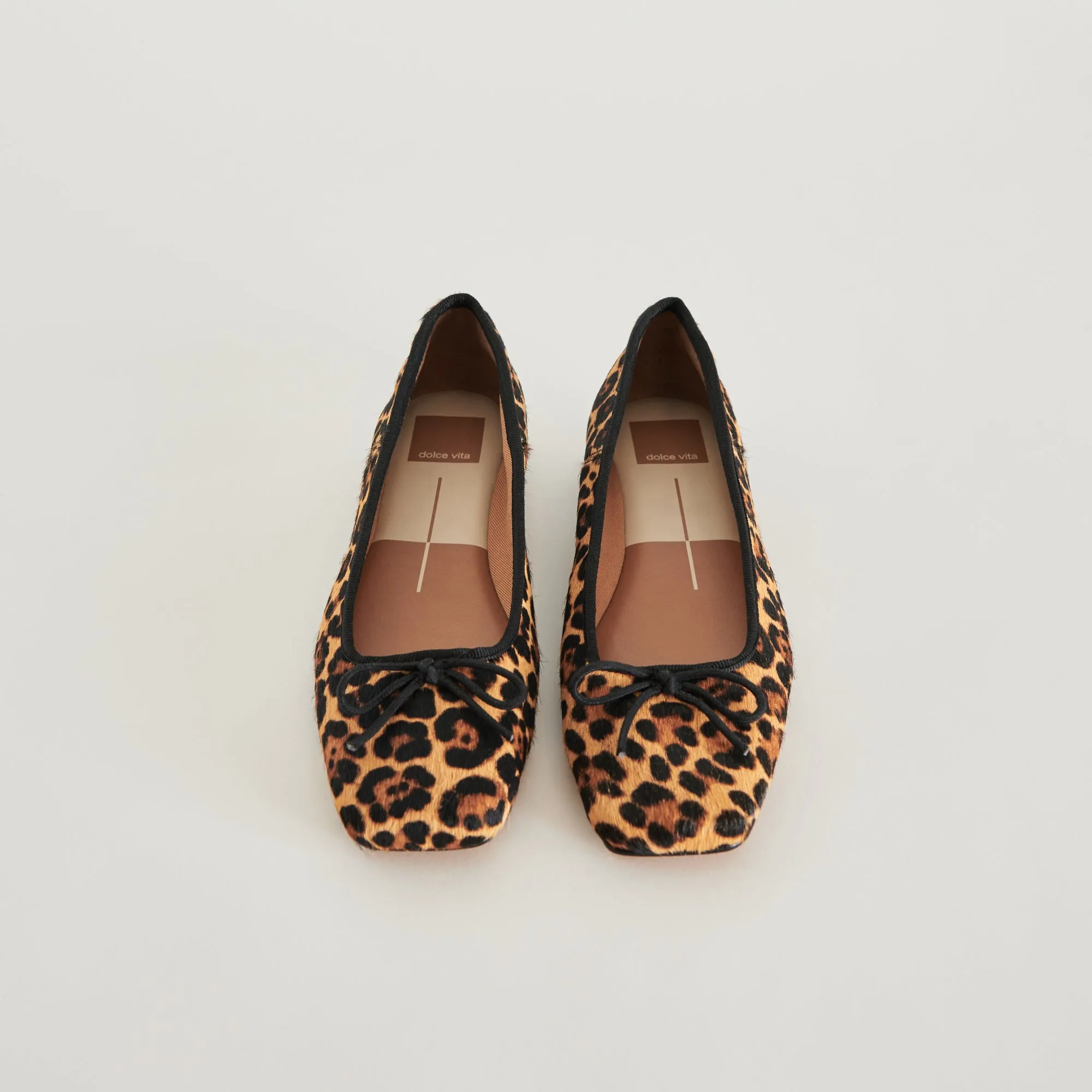 ANISA BALLET FLATS DK LEOPARD CALF HAIR