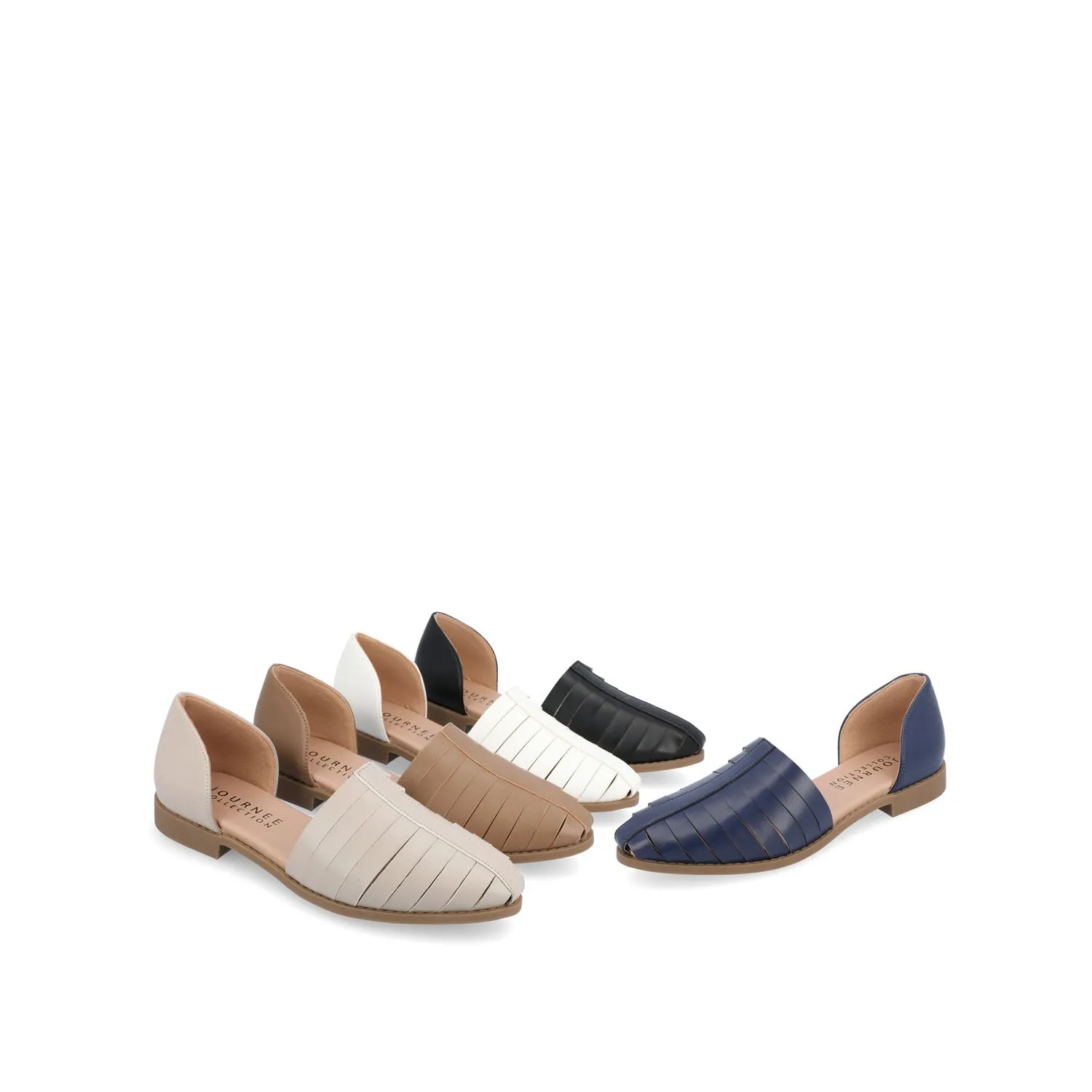 ANYAH D'ORSAY FLATS IN FAUX LEATHER