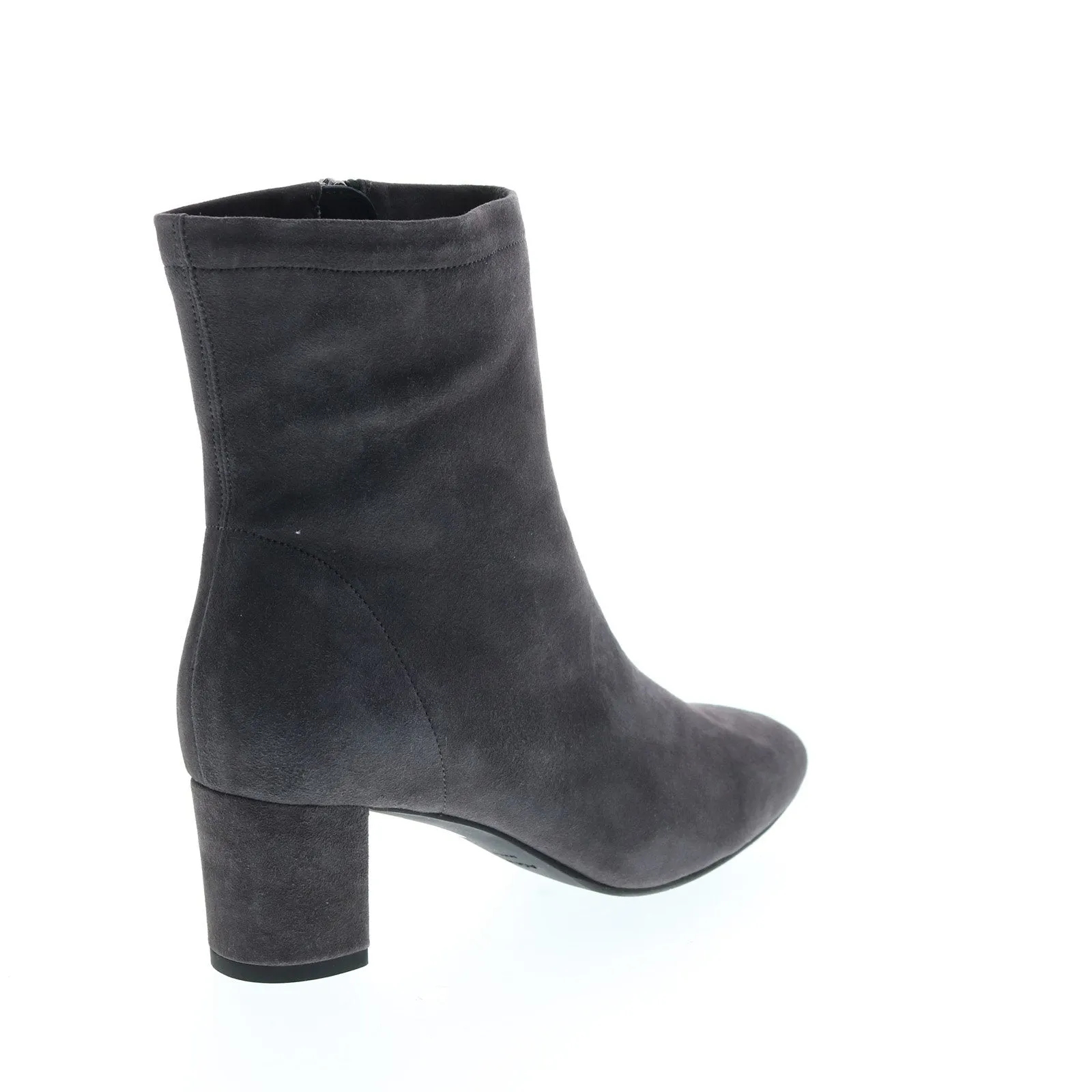 Aquatalia Britney Dress Suede 34L3528-ANT Womens Gray Suede Zipper Ankle & Booties Boots