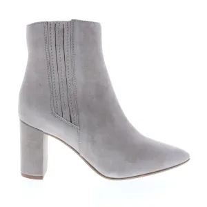 Aquatalia Sierra Dress Suede 34L3605-STM Womens Gray Suede Ankle & Booties Boots