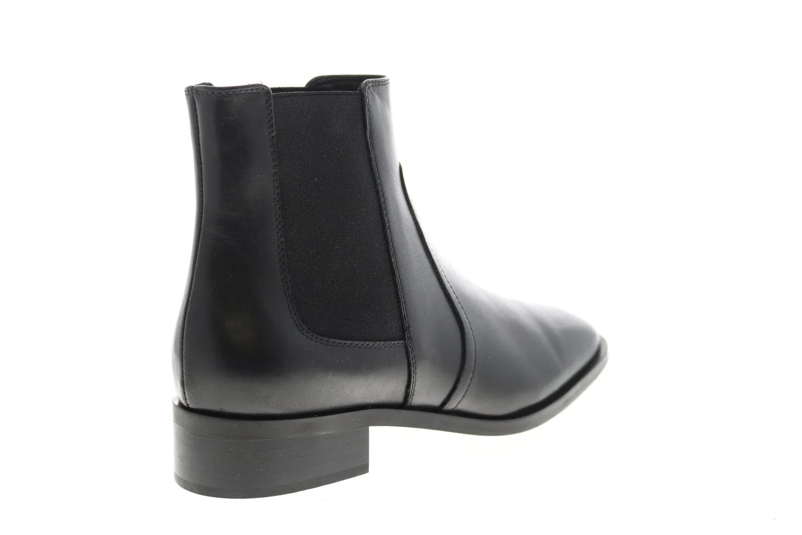 Aquatalia Tamera Calf Elastic 34L3824-BLK Womens Black Leather Chelsea Boots