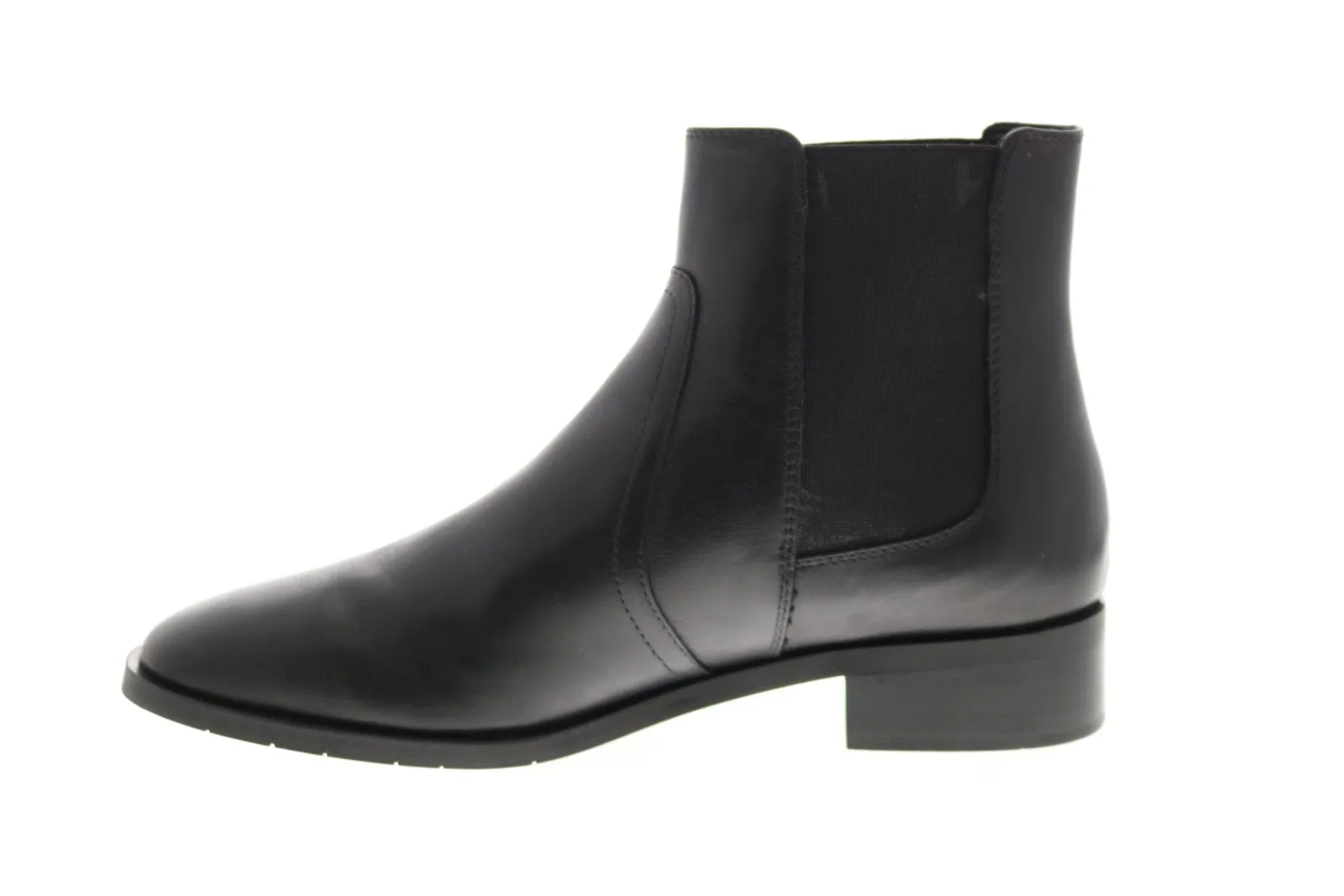 Aquatalia Tamera Calf Elastic 34L3824-BLK Womens Black Leather Chelsea Boots