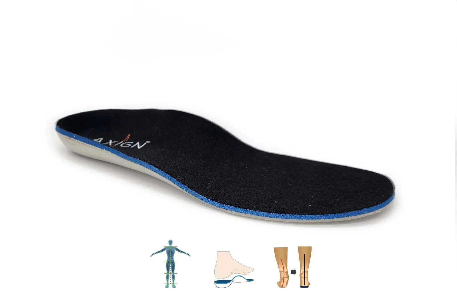 Axign River V2 Lightweight Casual Orthotic Shoes - Navy