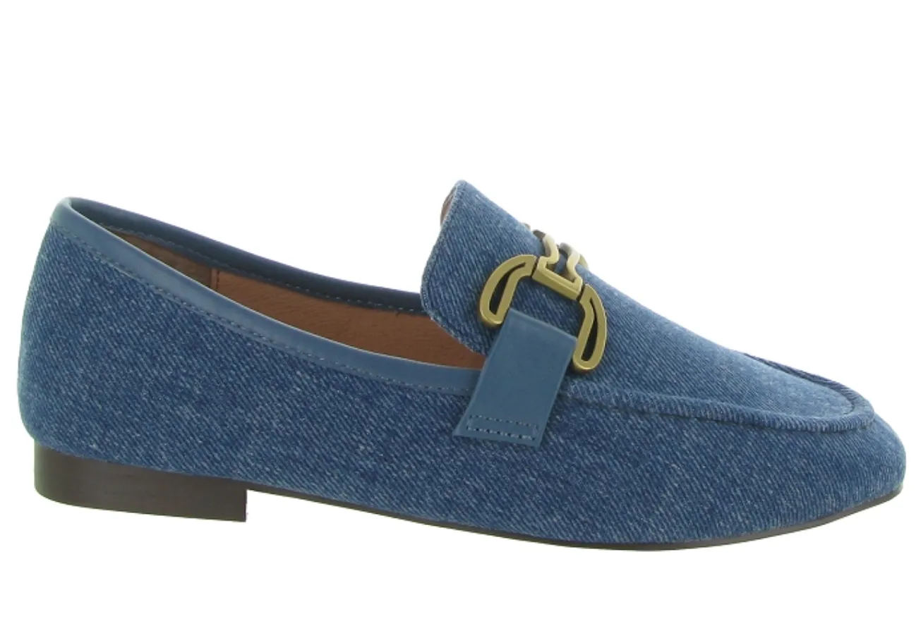 Bibi Lou Canvas Denim Loafers