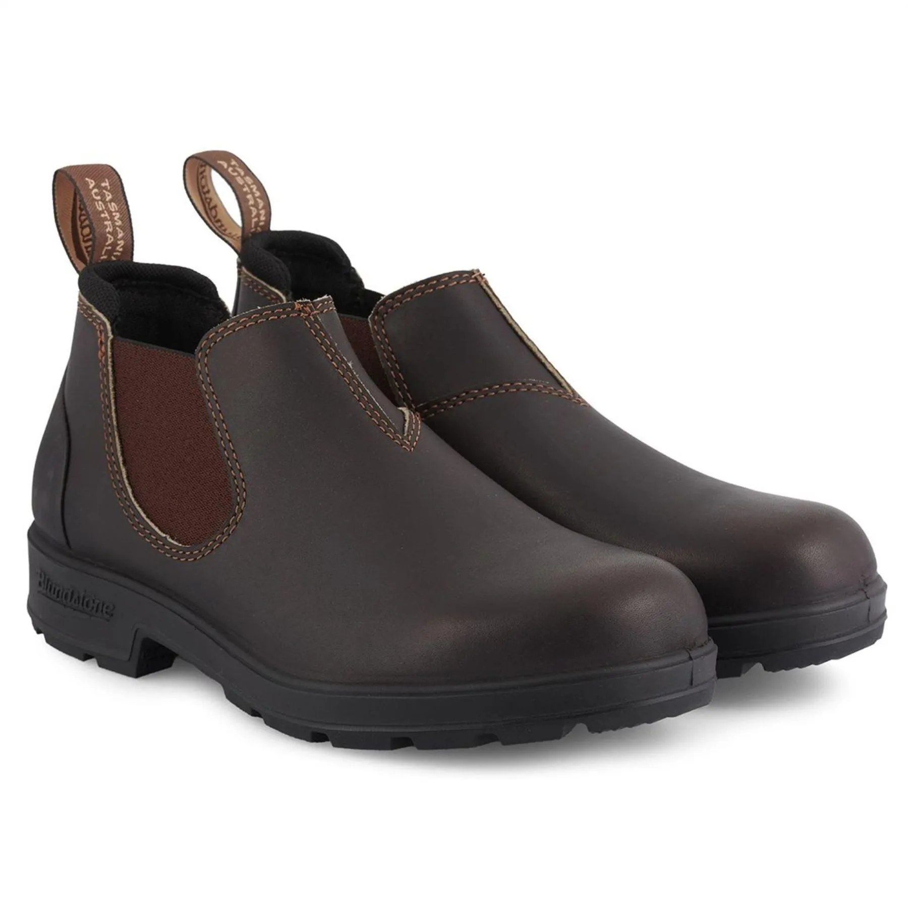 Blundstone 2038 Brown Low-Cut Leather Boots Retro Vintage Slip On