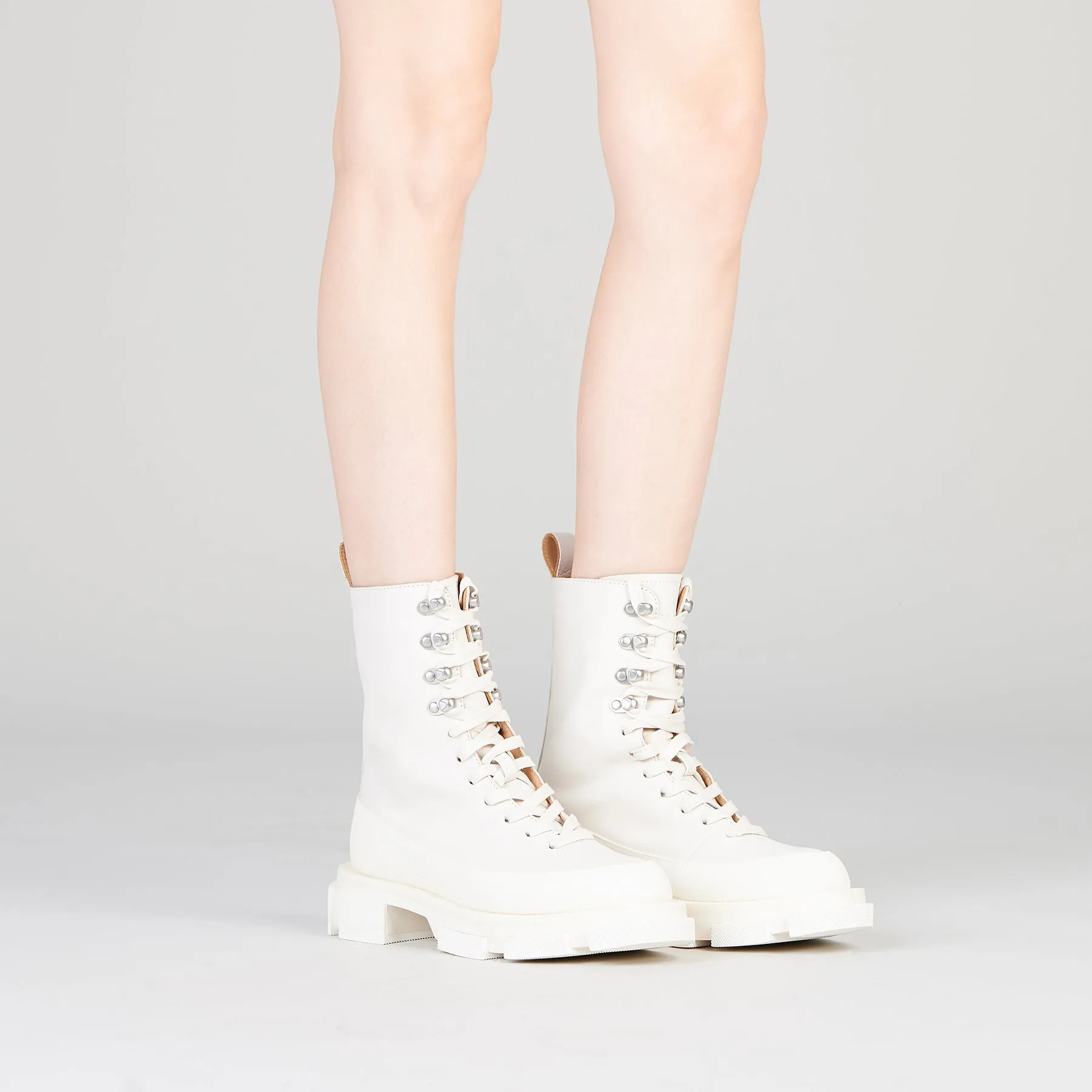 both - GAO HIGH BOOTS-WHITE