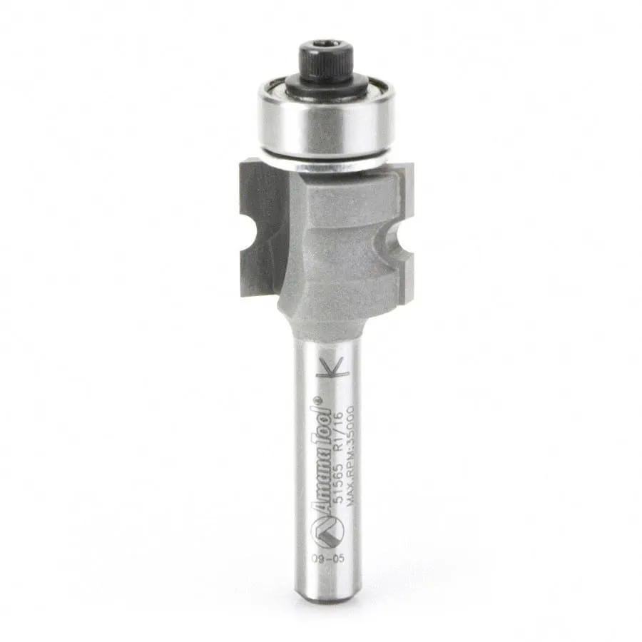 Bullnose Router Bit | 5⁄64 Radius x 17⁄32 Dia x 1⁄2 x 1⁄4" Shank | 51565 | 738685515655