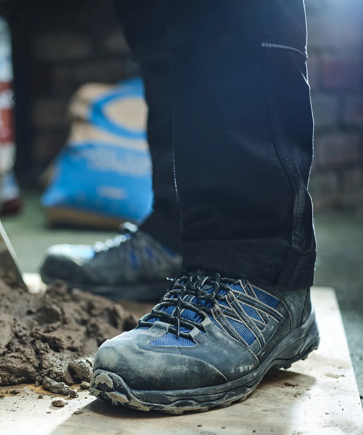 Claystone S3 safety trainers | Oxford Blue/Briar