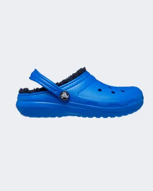 Crocs Classic Lined Clog Kids Lifestyle Slippers Blue Bolt 207010-4Kz