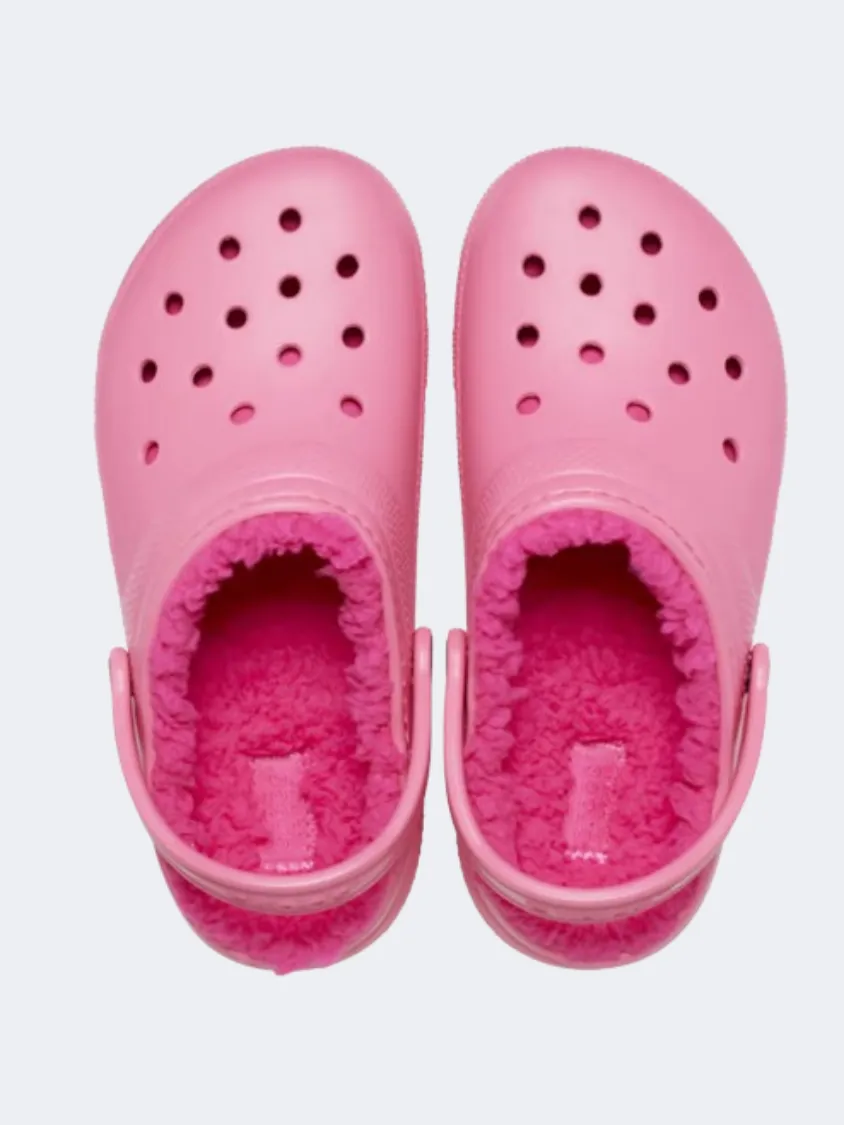 Crocs Classic Lined Kids-Unisex Lifestyle Slippers Hyper Pink