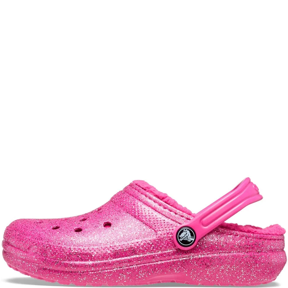 Crocs Toddler Classic Glitter Lined Clog