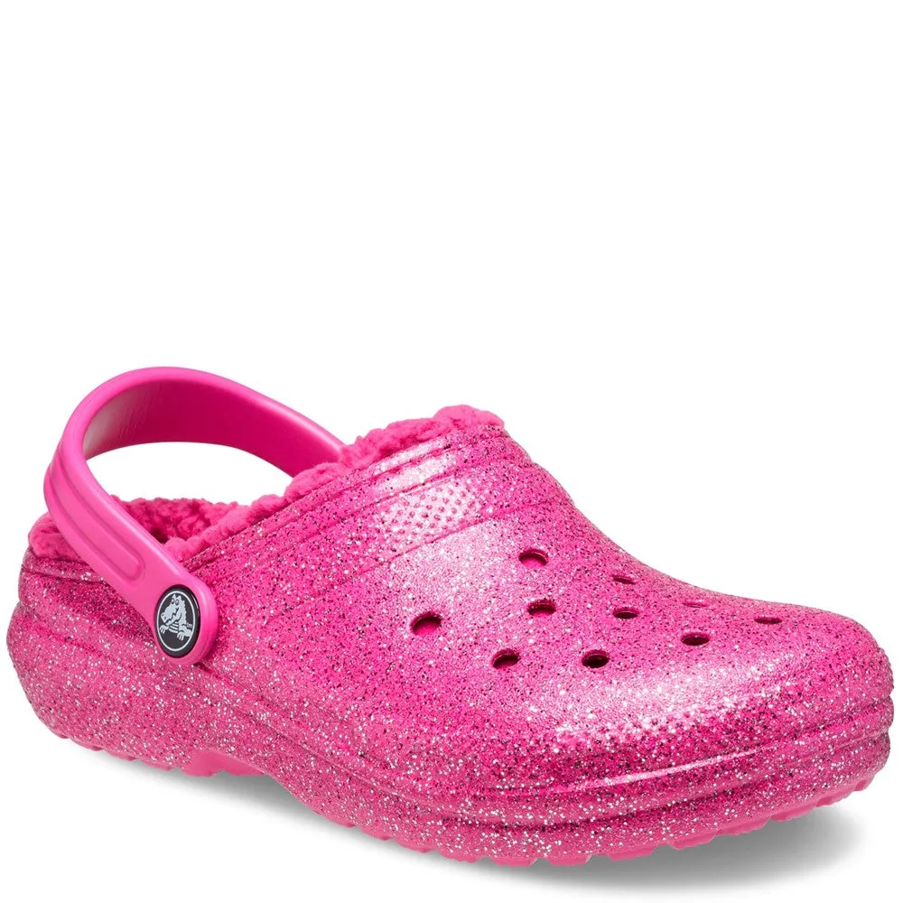 Crocs Toddler Classic Glitter Lined Clog