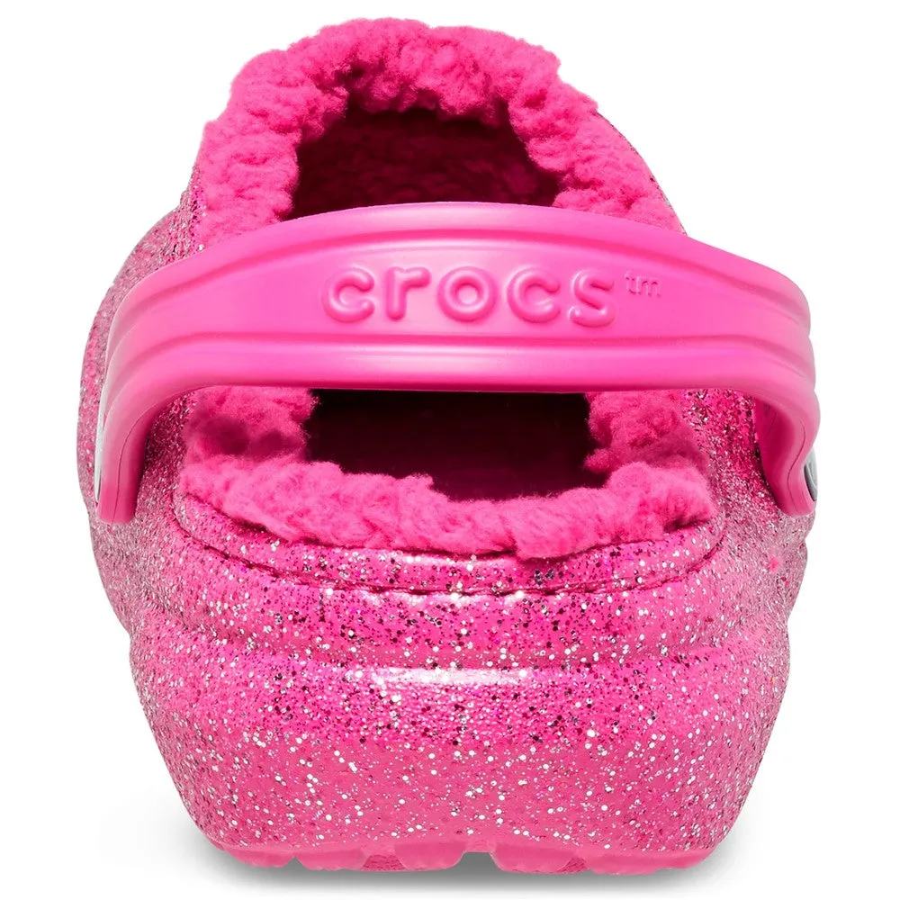 Crocs Toddler Classic Glitter Lined Clog