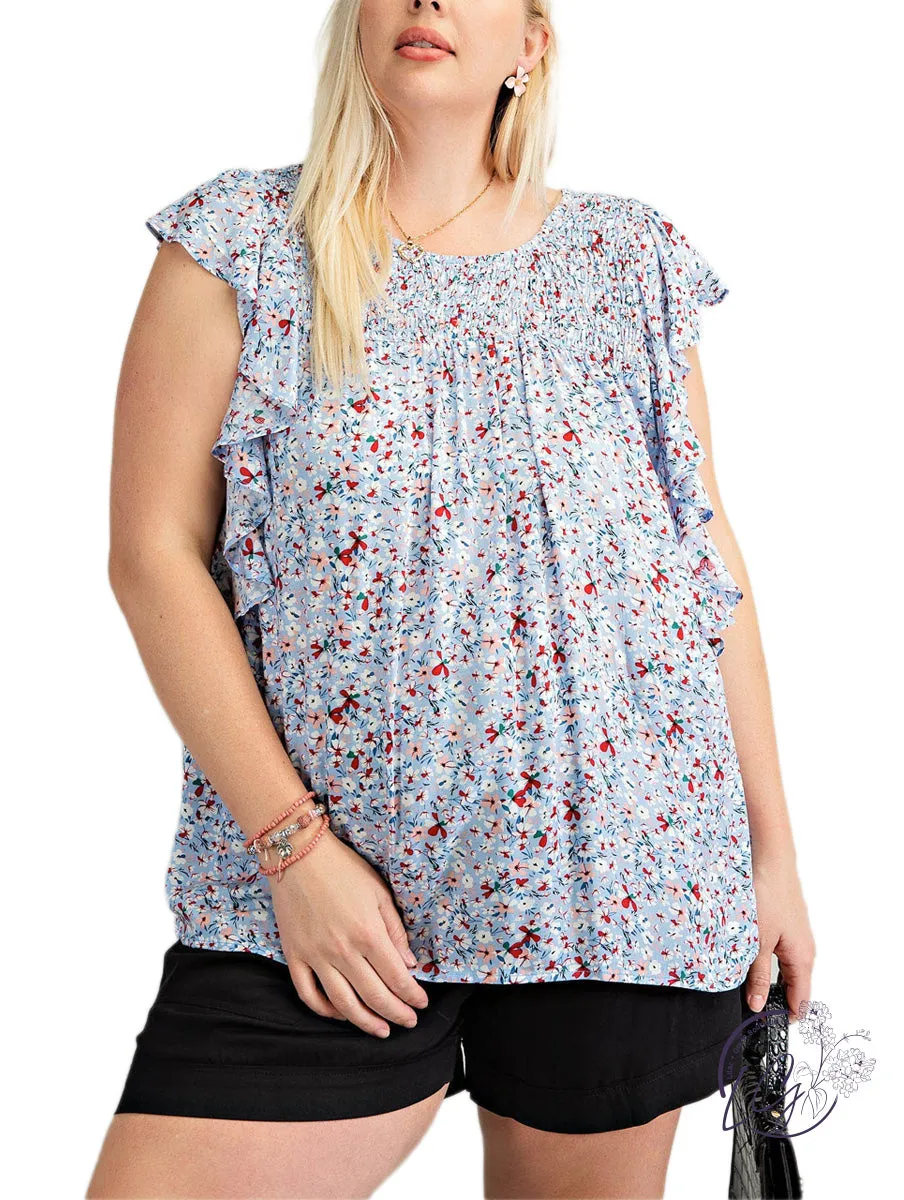 Curvy Darling Floral Top