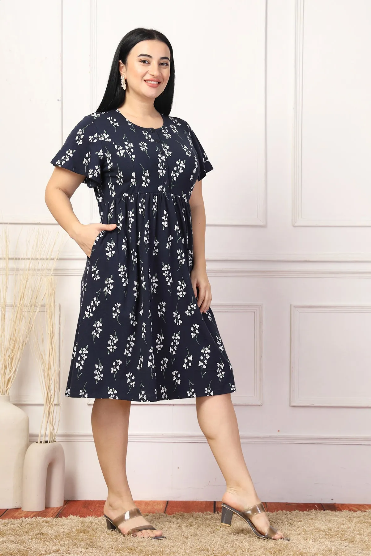 Everyday Bloom Maternity Zipless Feeding Dress