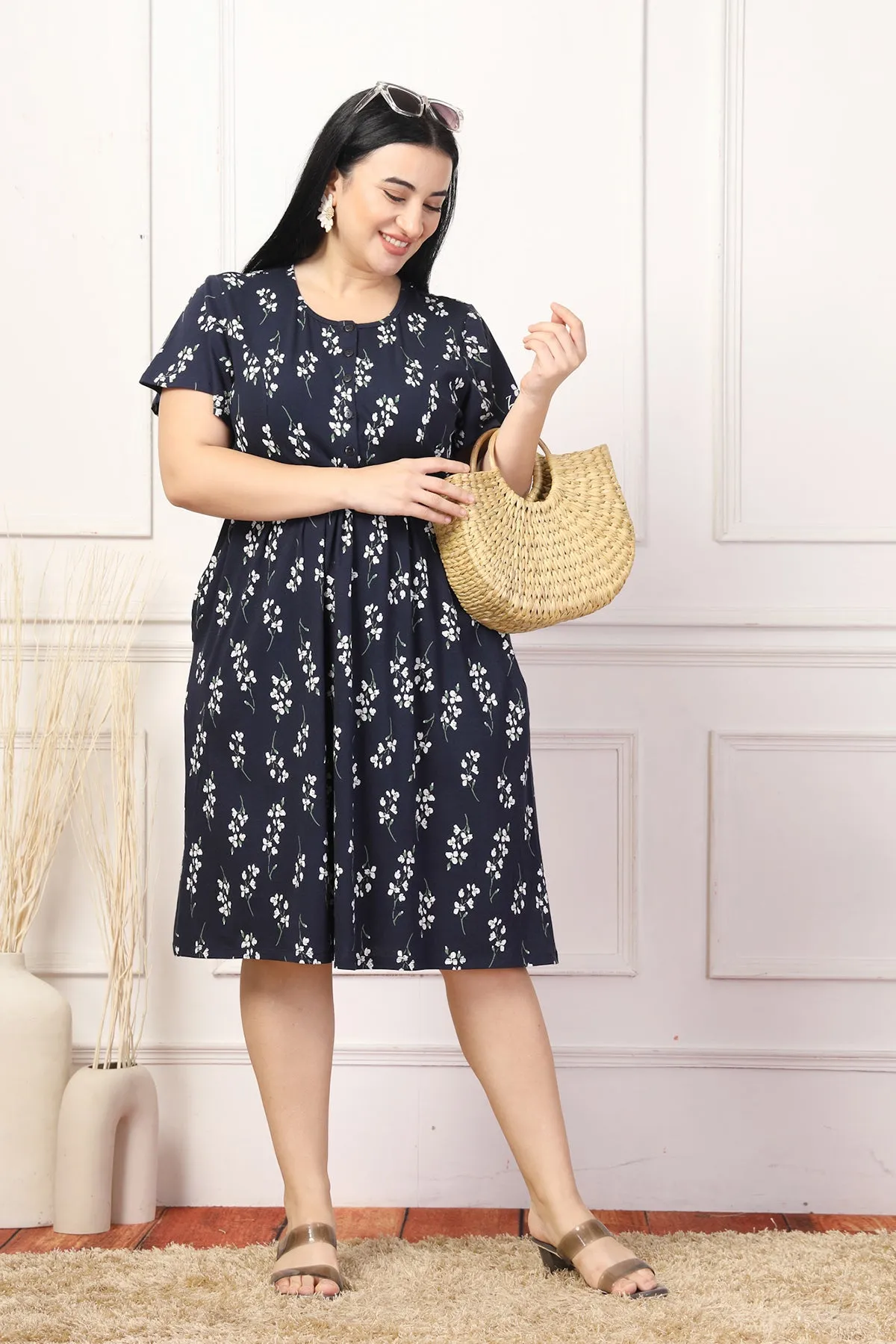 Everyday Bloom Maternity Zipless Feeding Dress