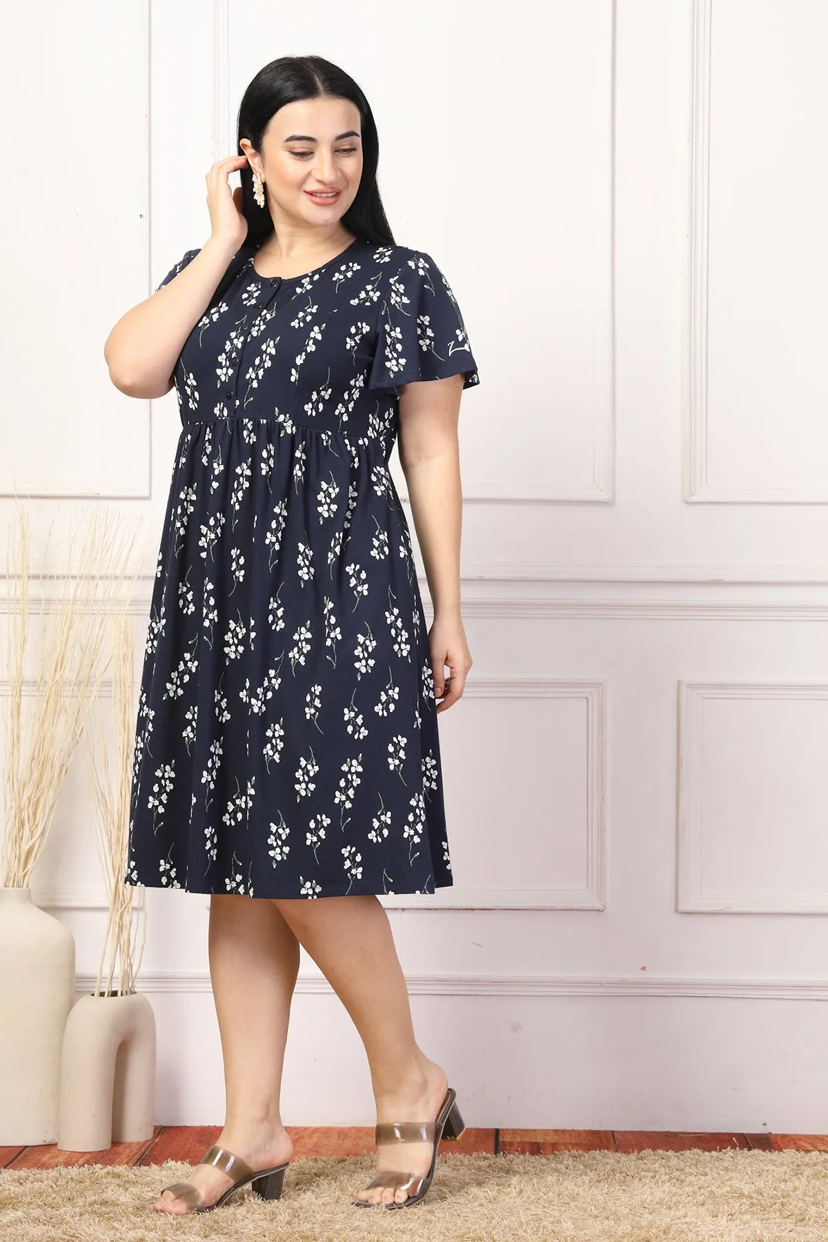 Everyday Bloom Maternity Zipless Feeding Dress