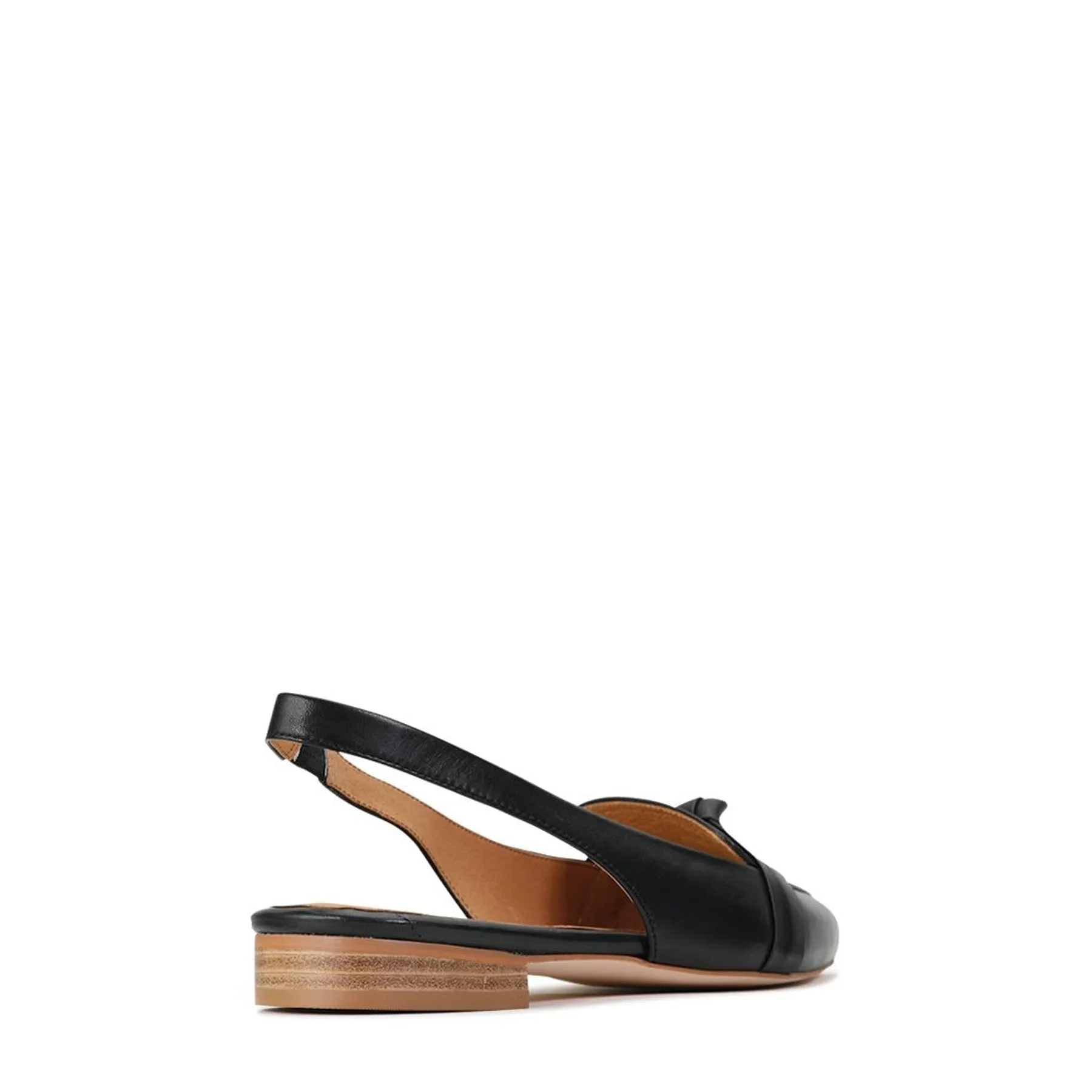 EVIE LEATHER SLING BACK FLATS