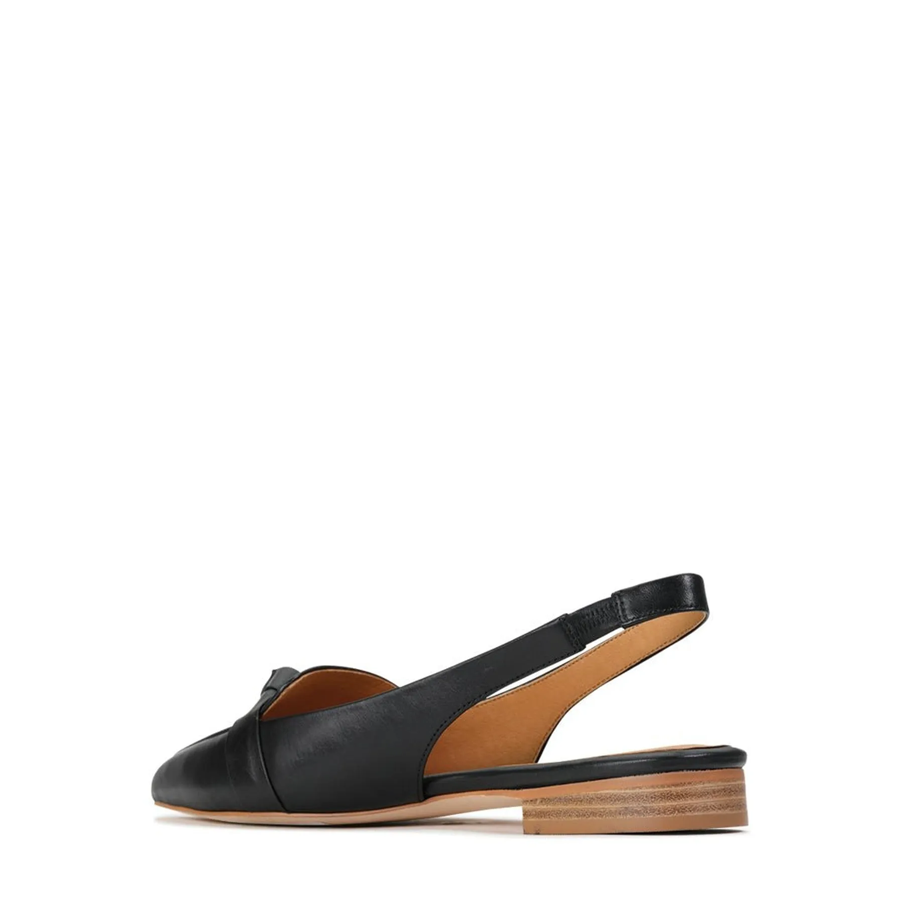 EVIE LEATHER SLING BACK FLATS