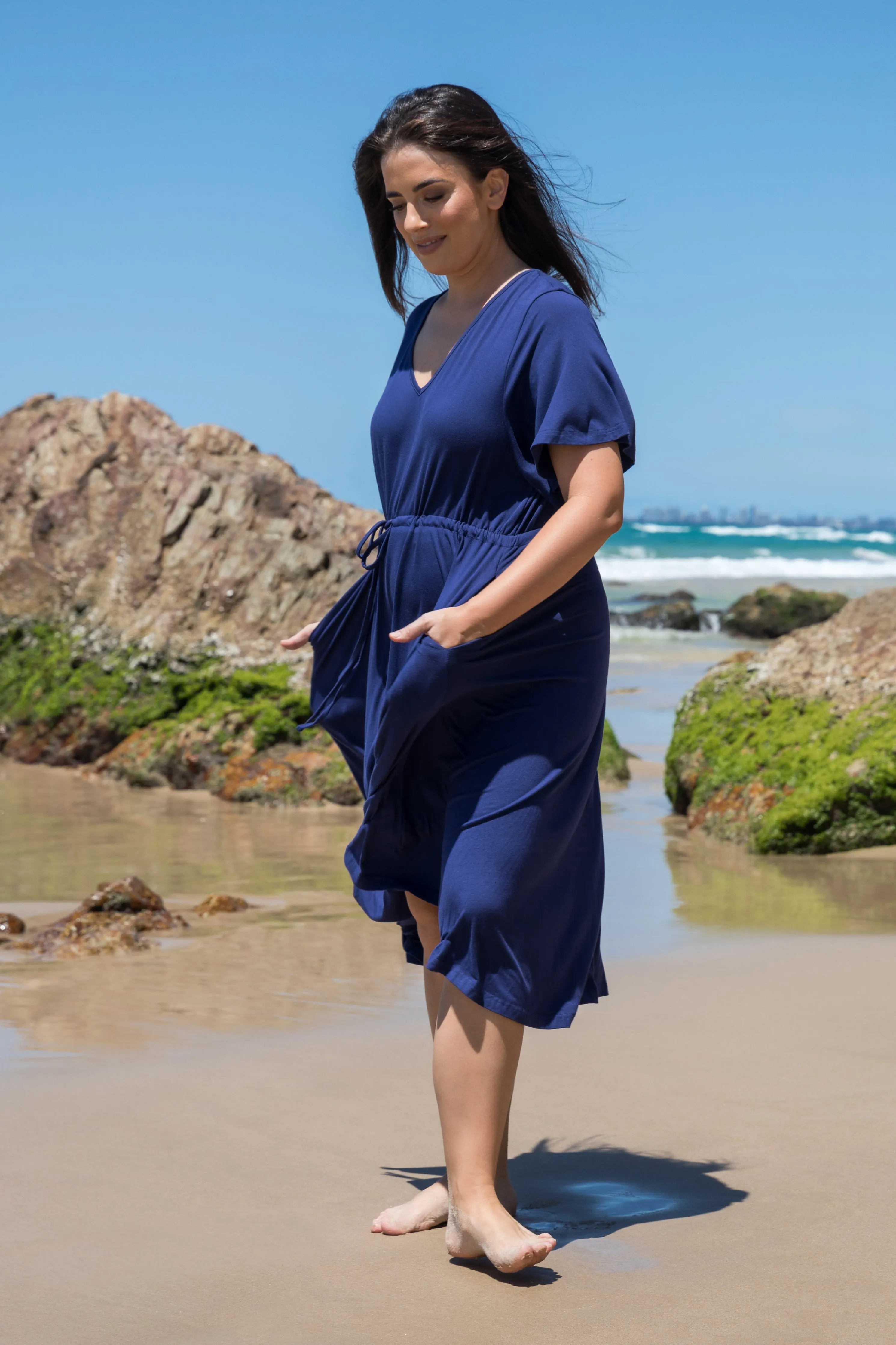 FINAL SALE Billine Dress in Navy