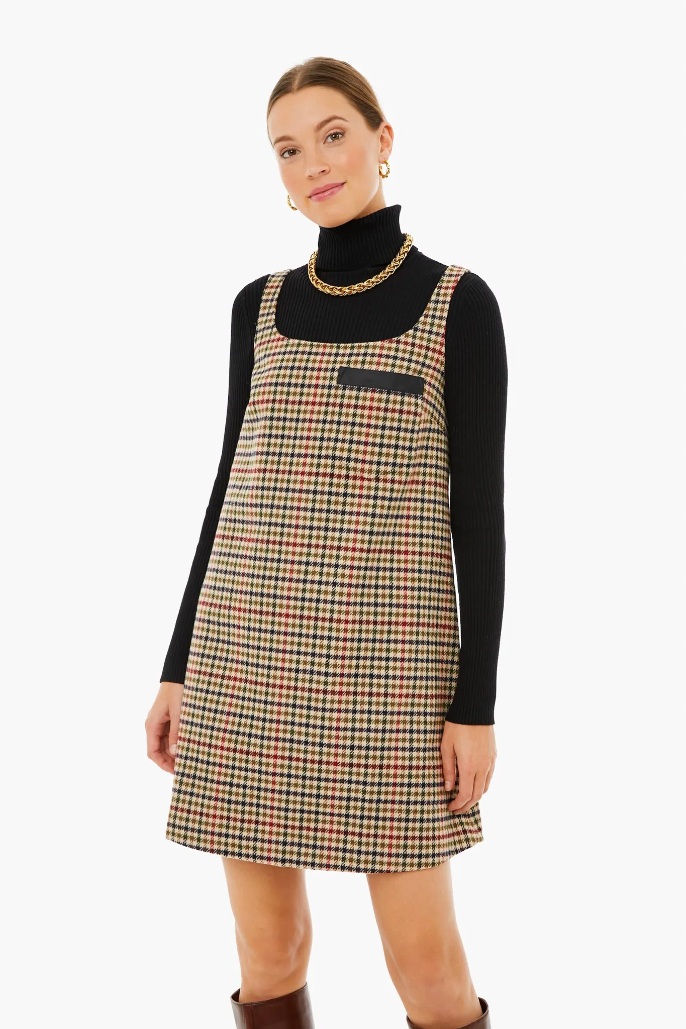 Hazelnut Plaid Genevieve Dress