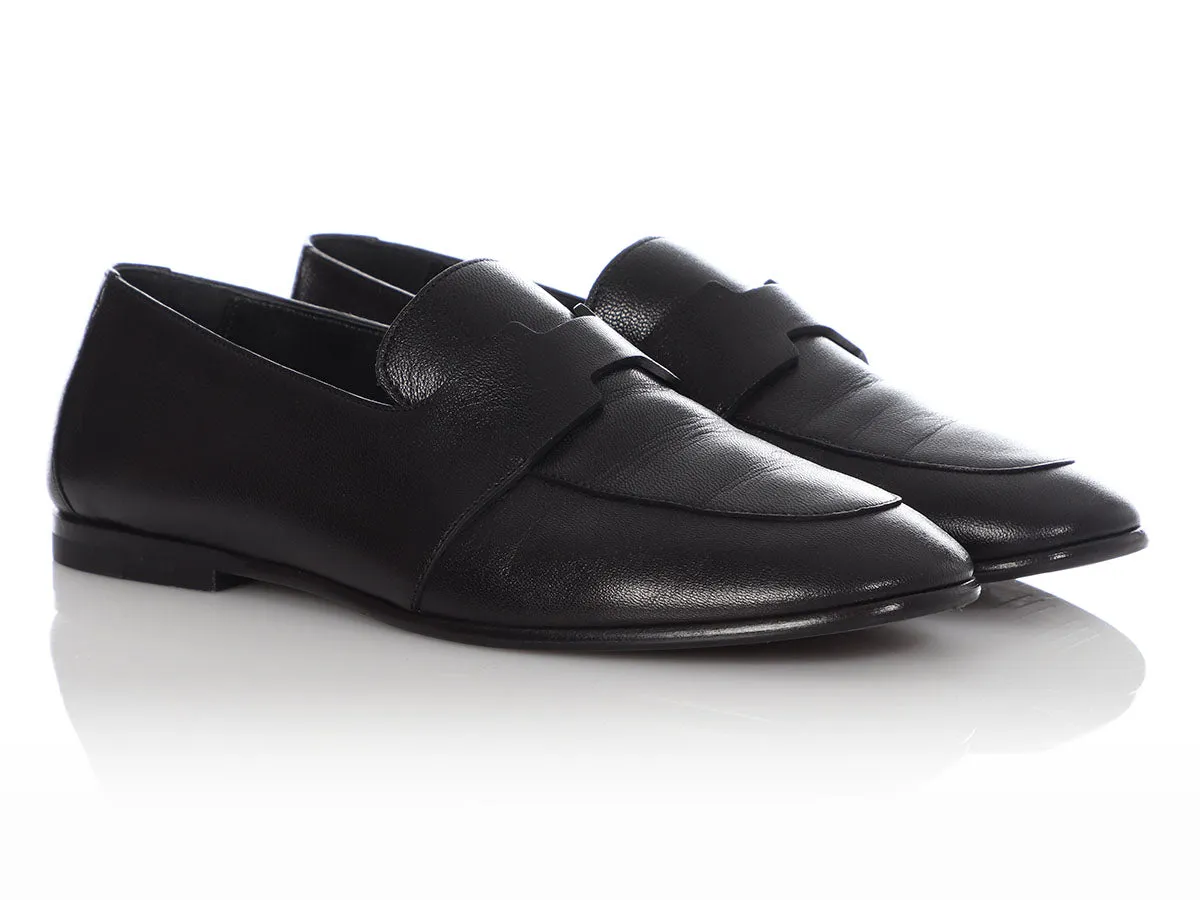 Hermès Black Ancora Loafers