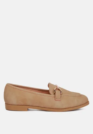 Jagger Horsebit Detail Flat Loafers