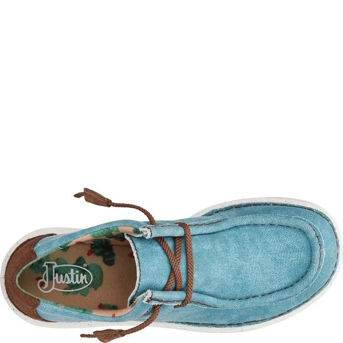 Justin Women's Hazer Turquoise Slip On Shoes JL170