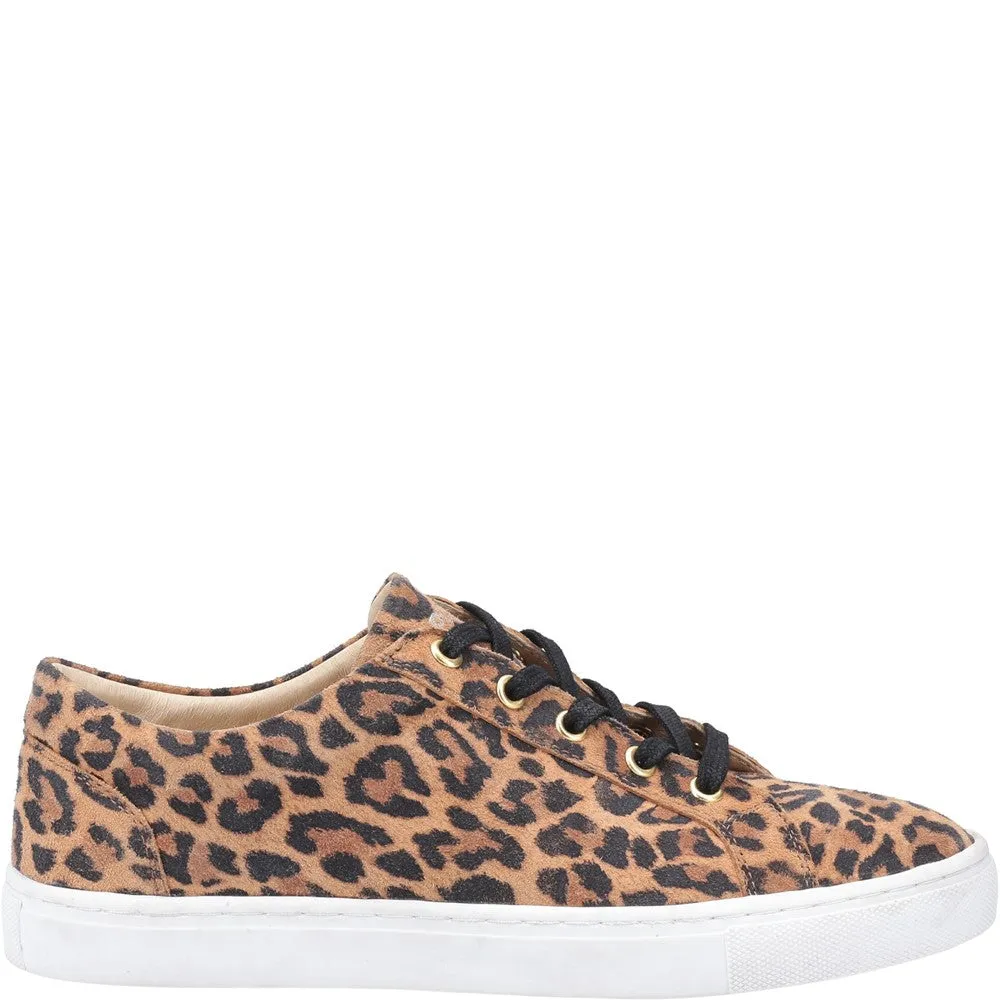 Leopard Print Tessa Lace-Up Trainers