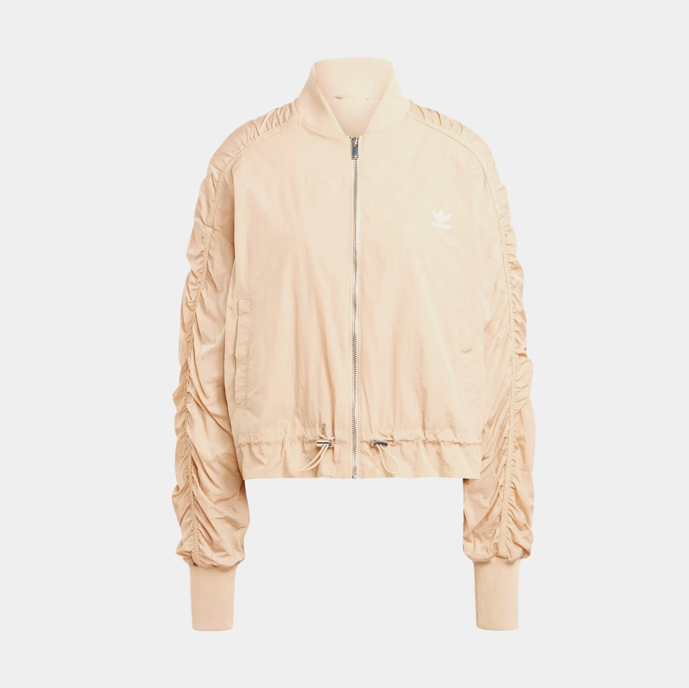 Lightweight Bomber Womens Jacket (Beige)