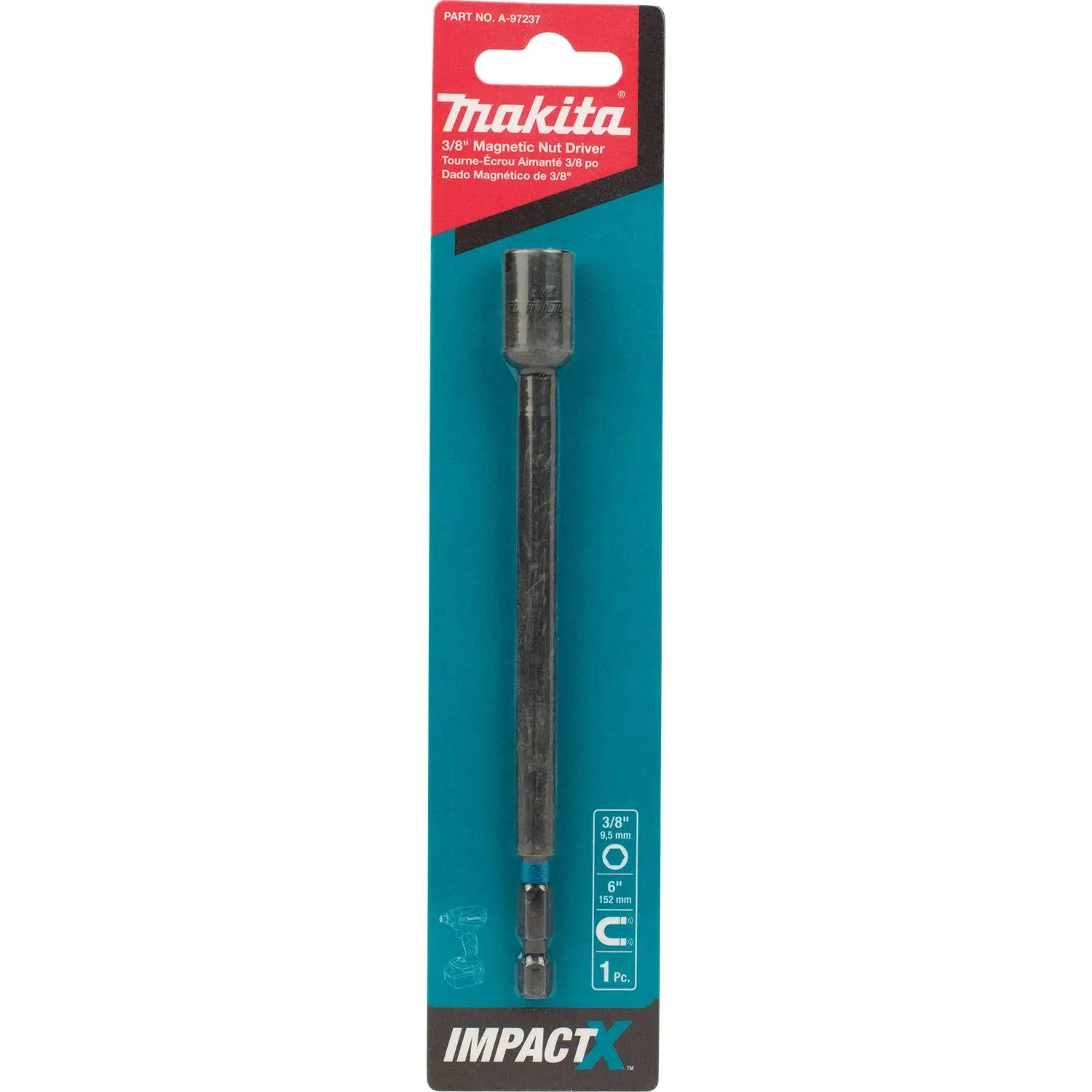 Makita Impact X 3/8″ x 6″ Magnetic Nut Driver