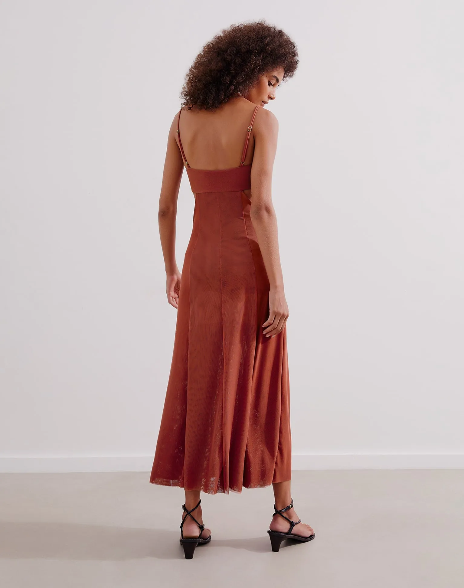 Melinda Long Dress (exchange only) - Brick