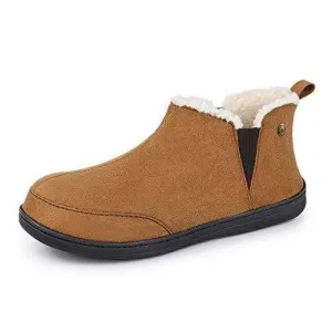 Men's Micro Suede Hi-Top Adjustable Slippers