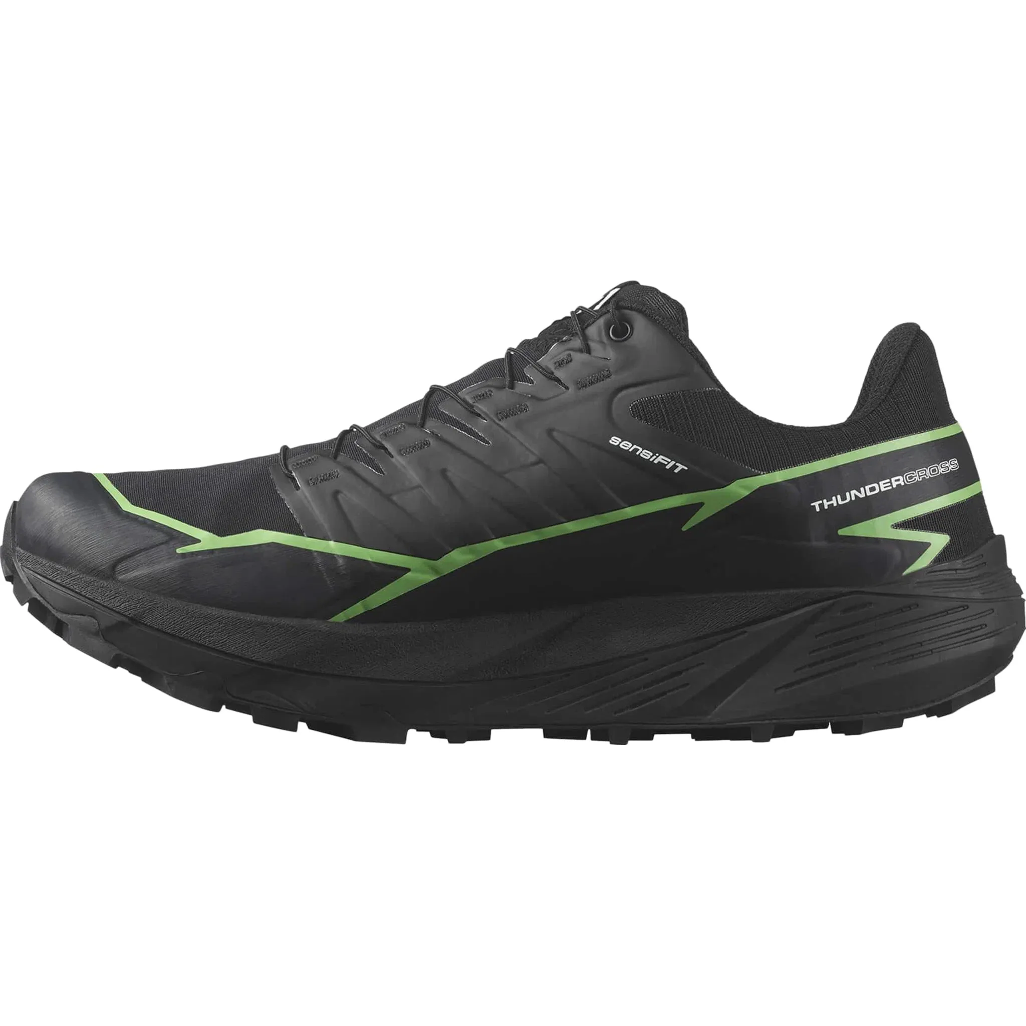 Men's Salomon Thundercross GTX  Black - Green Gecko - Black