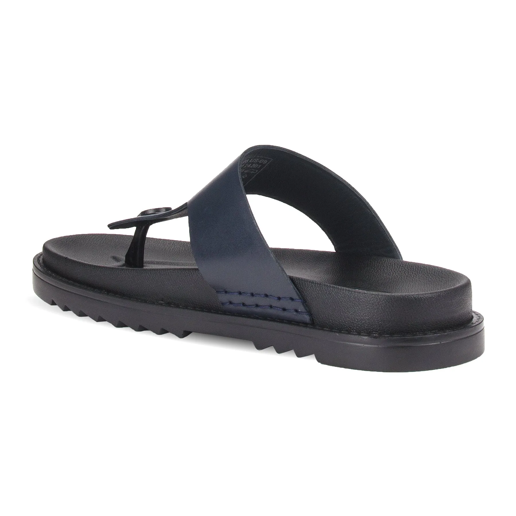 Milano men's leather open-toe flat sandal