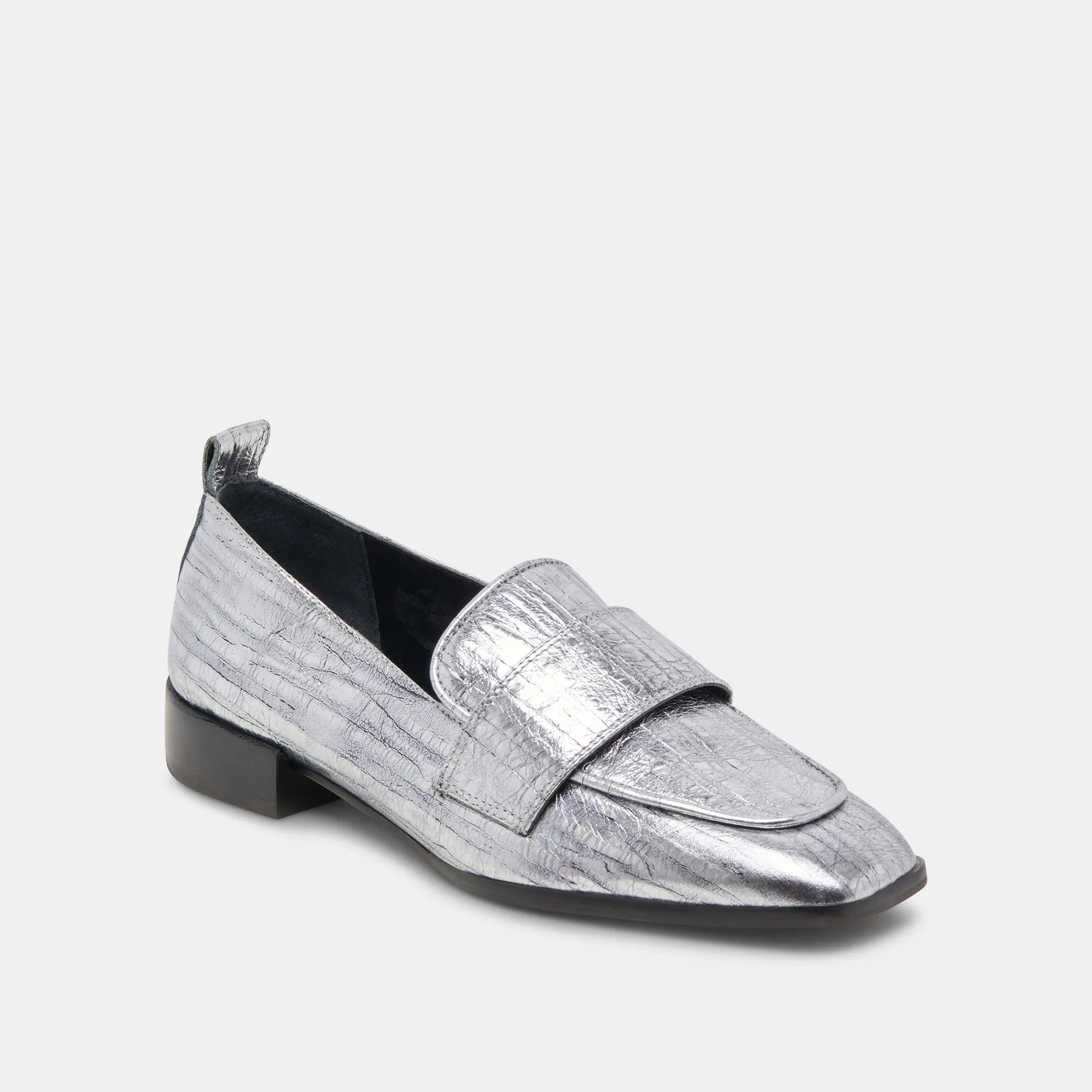 NYGEL LOAFERS GRAPHITE METALLIC LEATHER