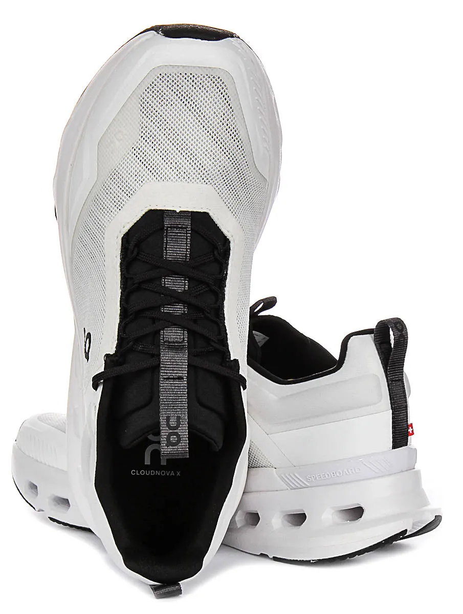 On Running Cloudnova X In White Black For Men