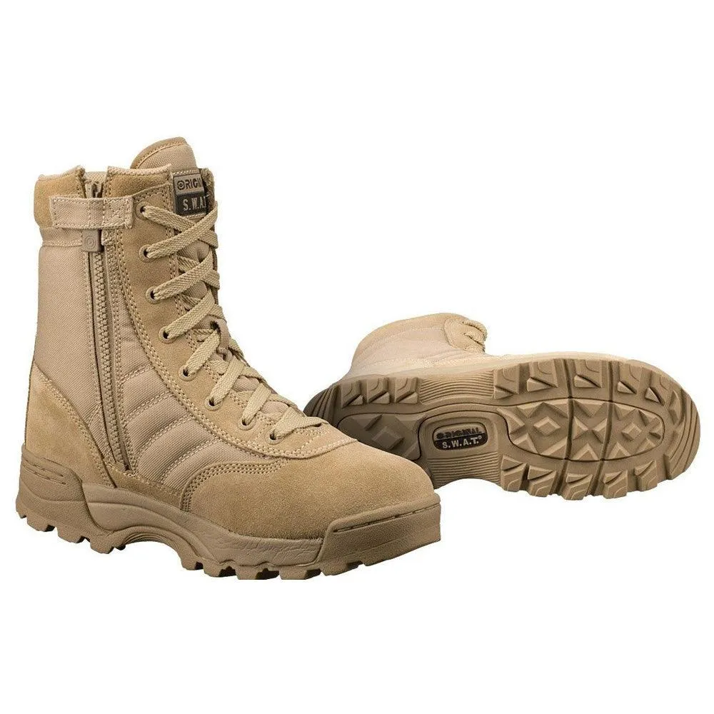 Original SWAT Classic 9 Tan Side-Zip Boots