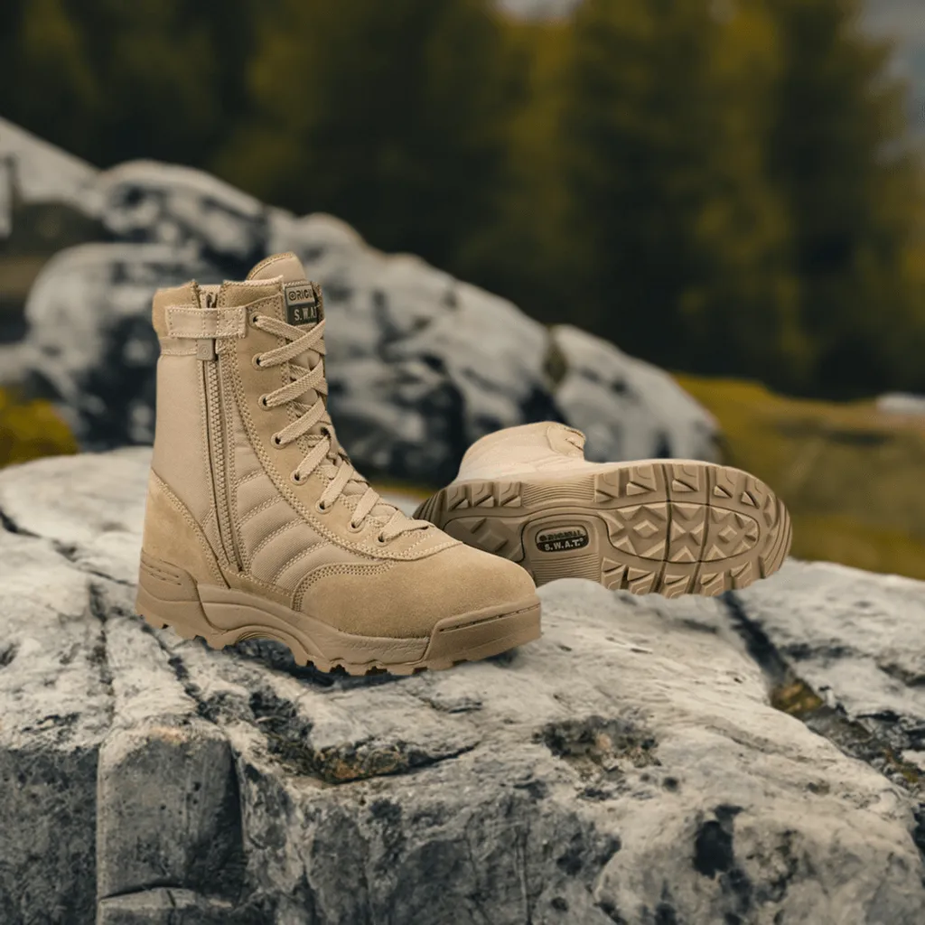 Original SWAT Classic 9 Tan Side-Zip Boots