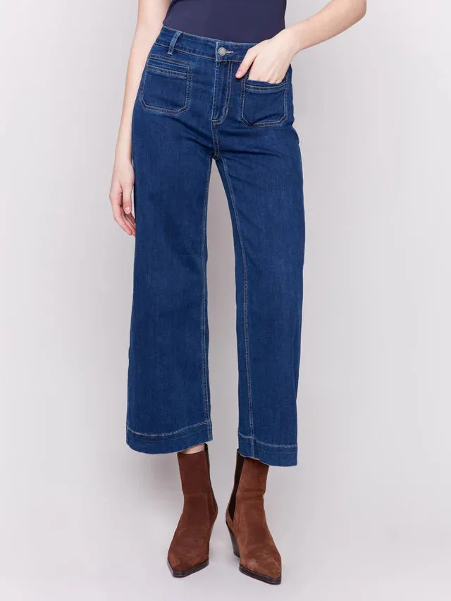 PATCH POCKET FLARE JEAN