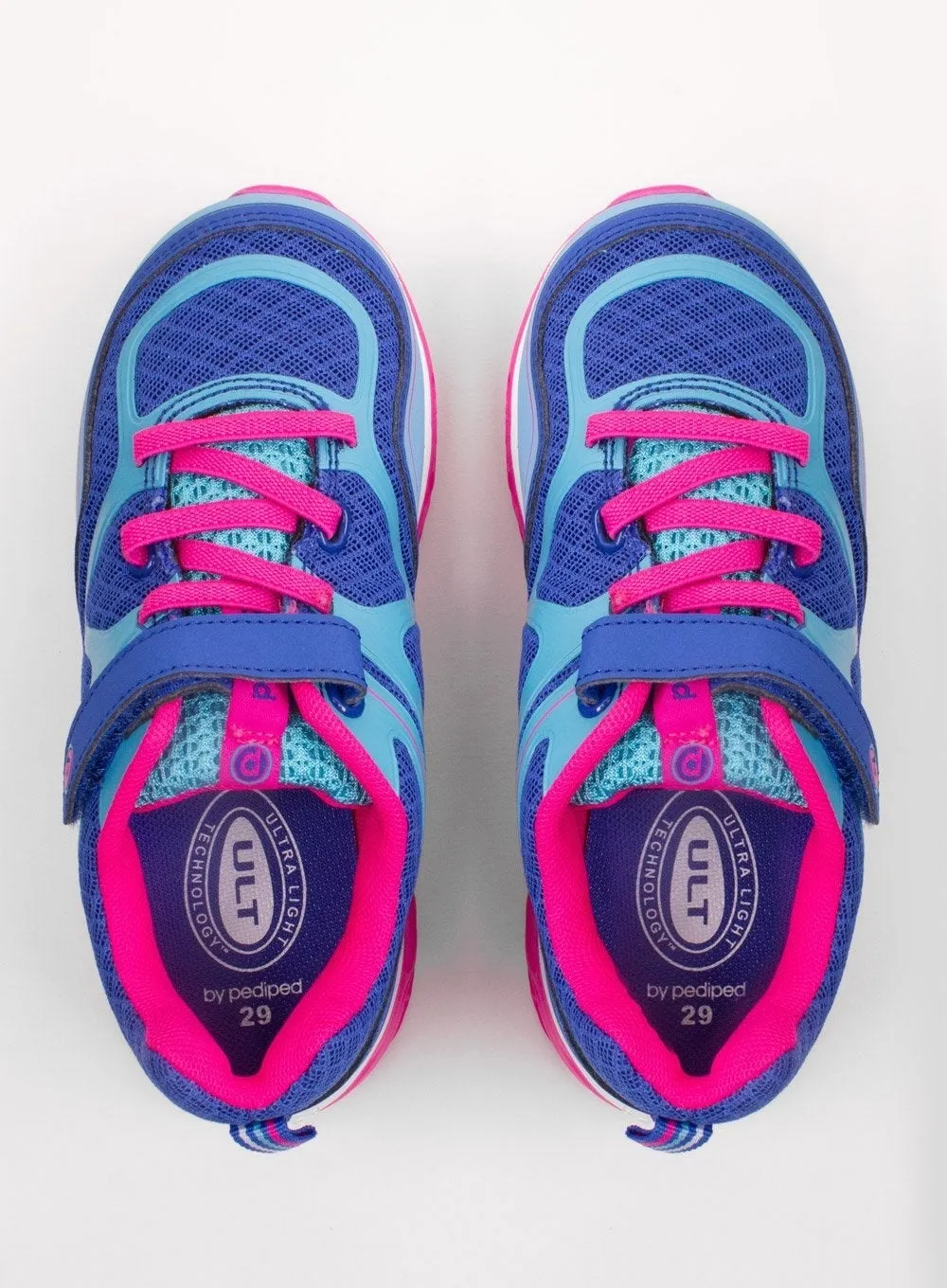 Pediped Force Trainers in Navy/Fuchsia