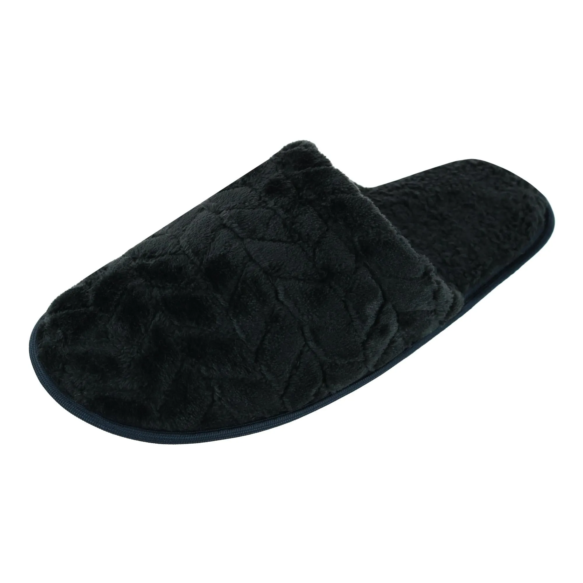 Polar Extreme Men's Plush Chevron Sherpa Lined Slipper