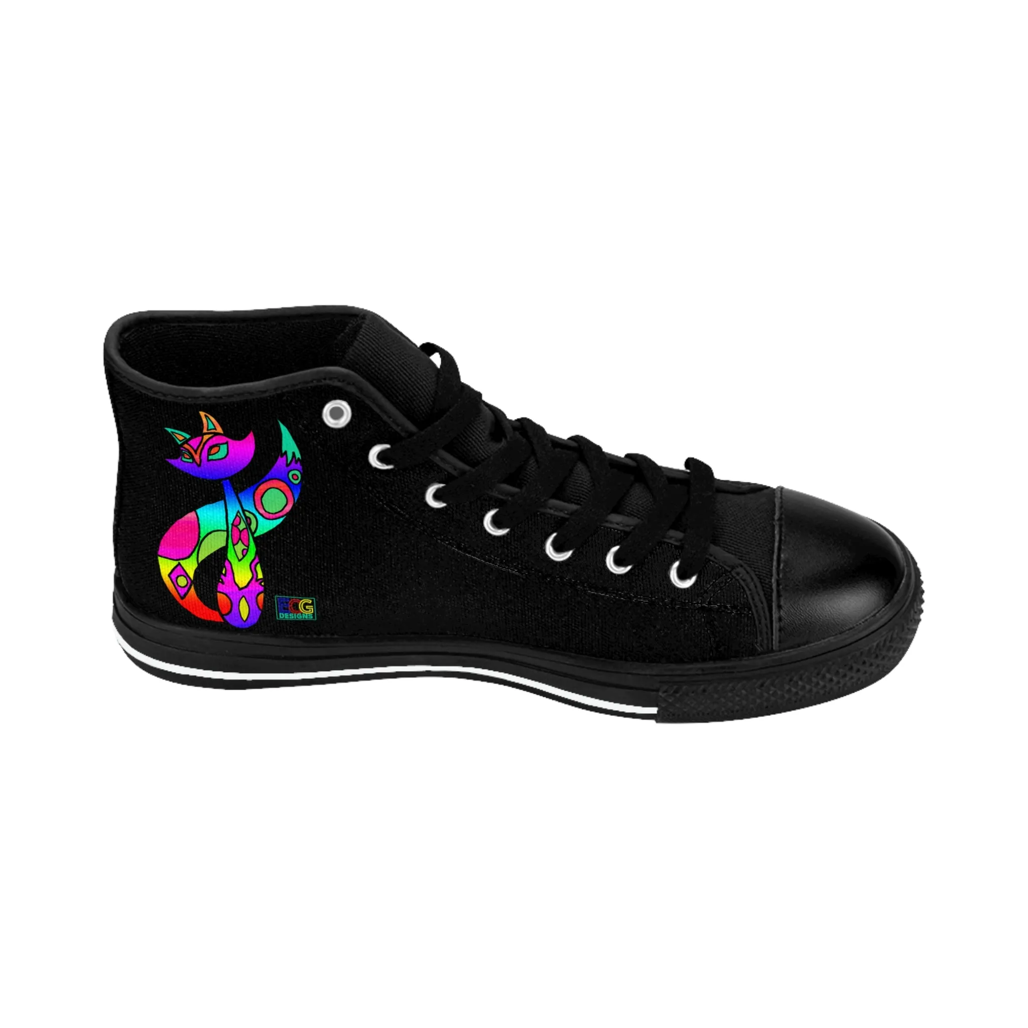 Rainbow Cat Men's Classic Sneakers