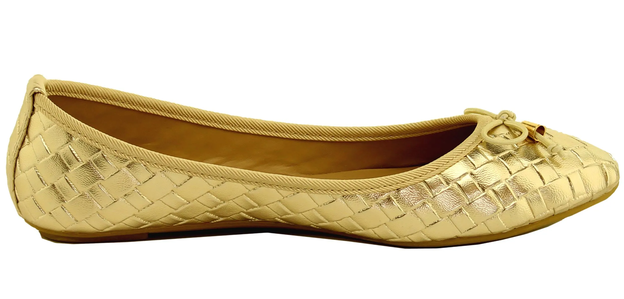 Refresh Footwear Women's Intrecciato Woven Ballet Flat